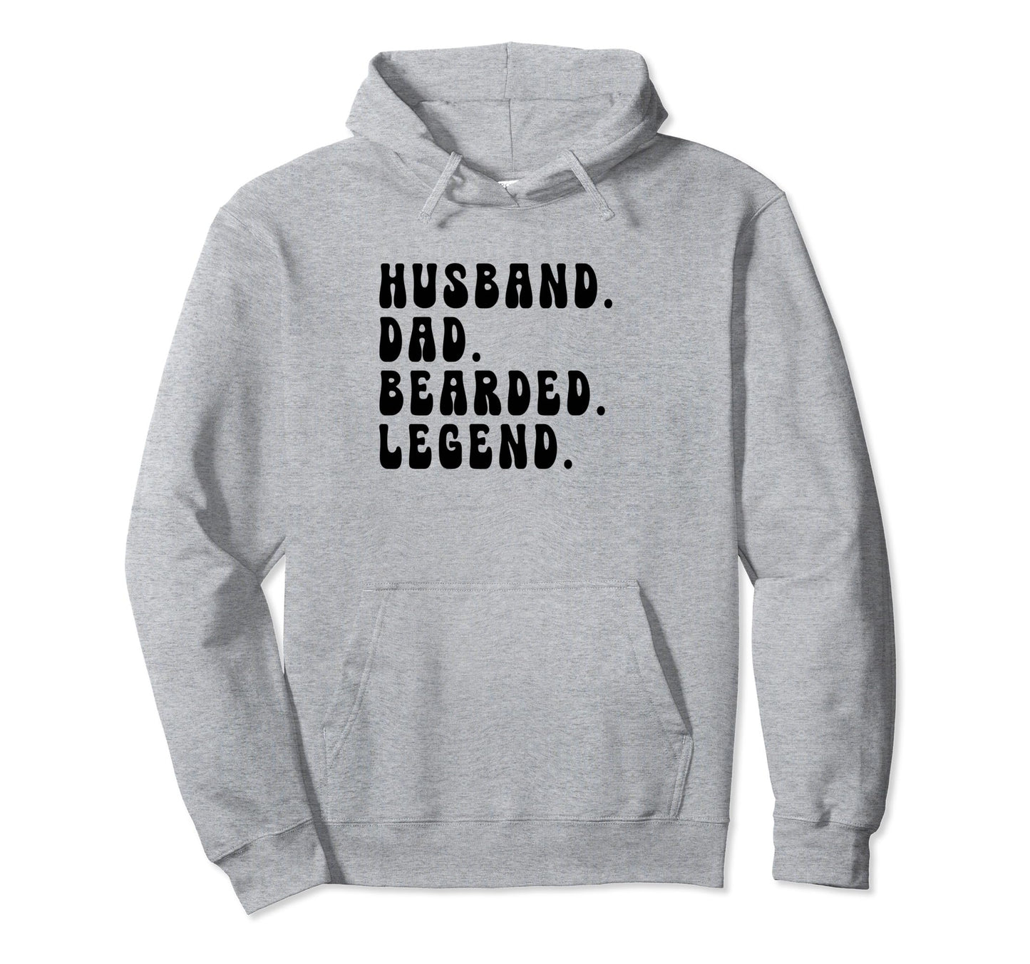 Husband Dad Bearded Legend Fathers Day Hoodie - Trendy Graphic for Adults - T-Shirt, Sweatshirt, Hoodie