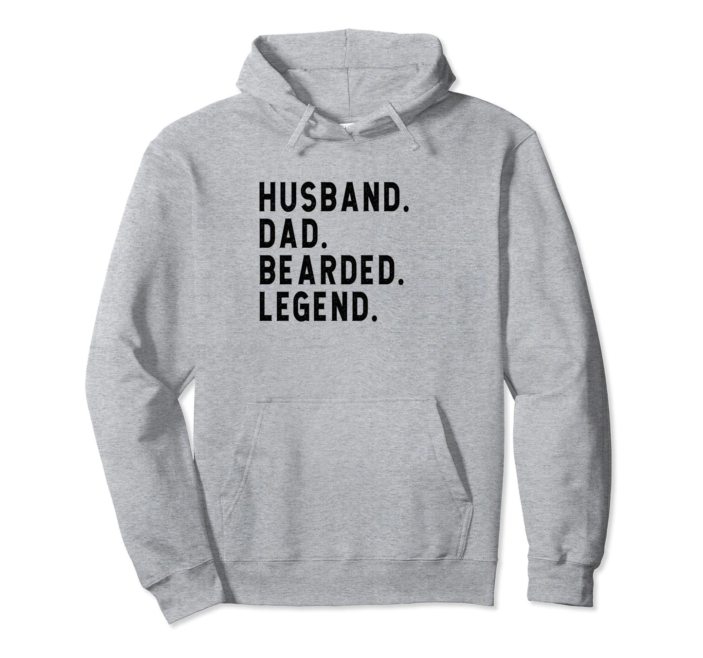 Husband Dad Bearded Legend Fathers Day Hoodie - Novelty Apparel for Adults - T-Shirt, Sweatshirt, Hoodie