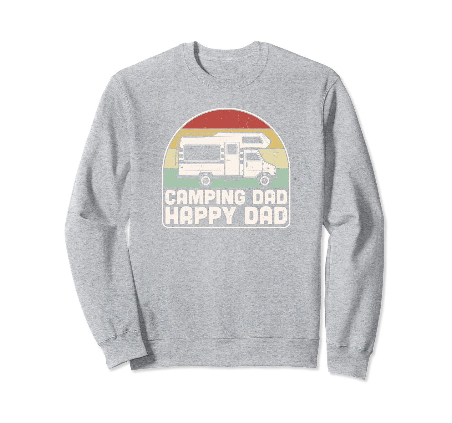 Camping Dad Happy Dad Camper Happy Sweatshirt - Minimalist Print Unisex - T-Shirt, Sweatshirt, Hoodie