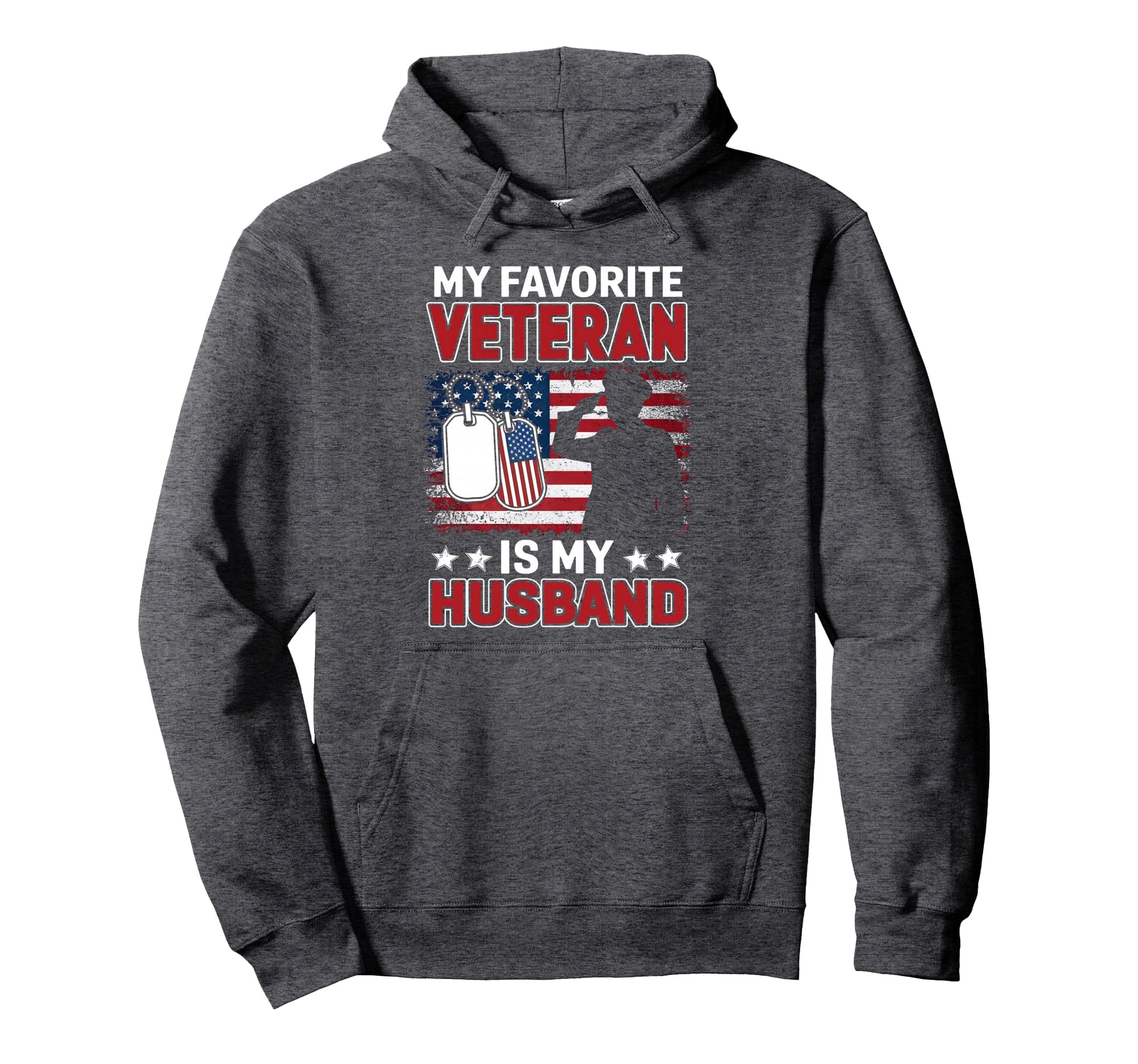 My Favorite Veteran Is My Husband Usa Hoodie - Custom Art Print Men Women - T-Shirt, Sweatshirt, Hoodie