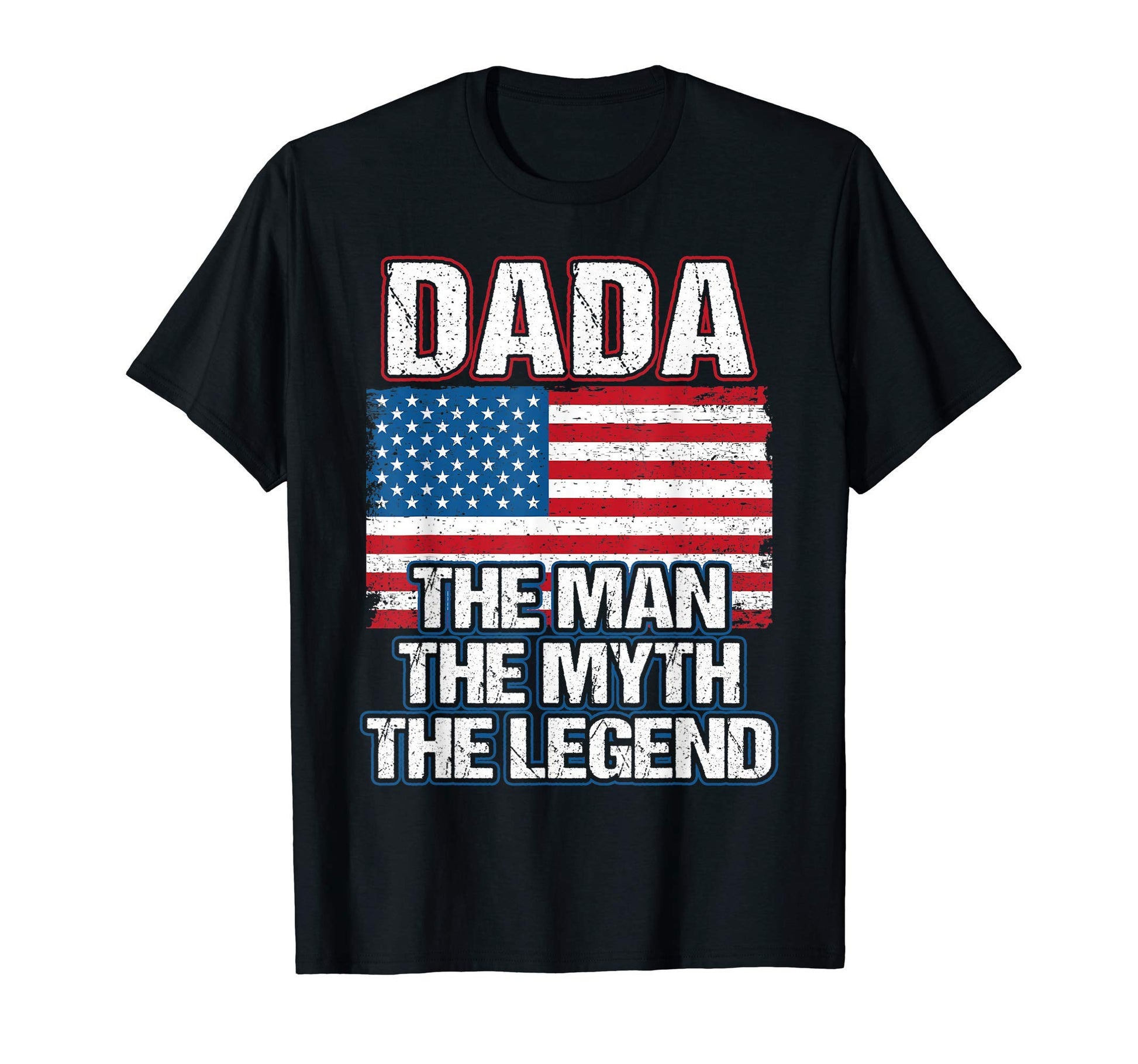 Mens Dada Myth Legend Dad Grandpa T-Shirt - Custom Art Print Men Women - T-Shirt, Sweatshirt, Hoodie