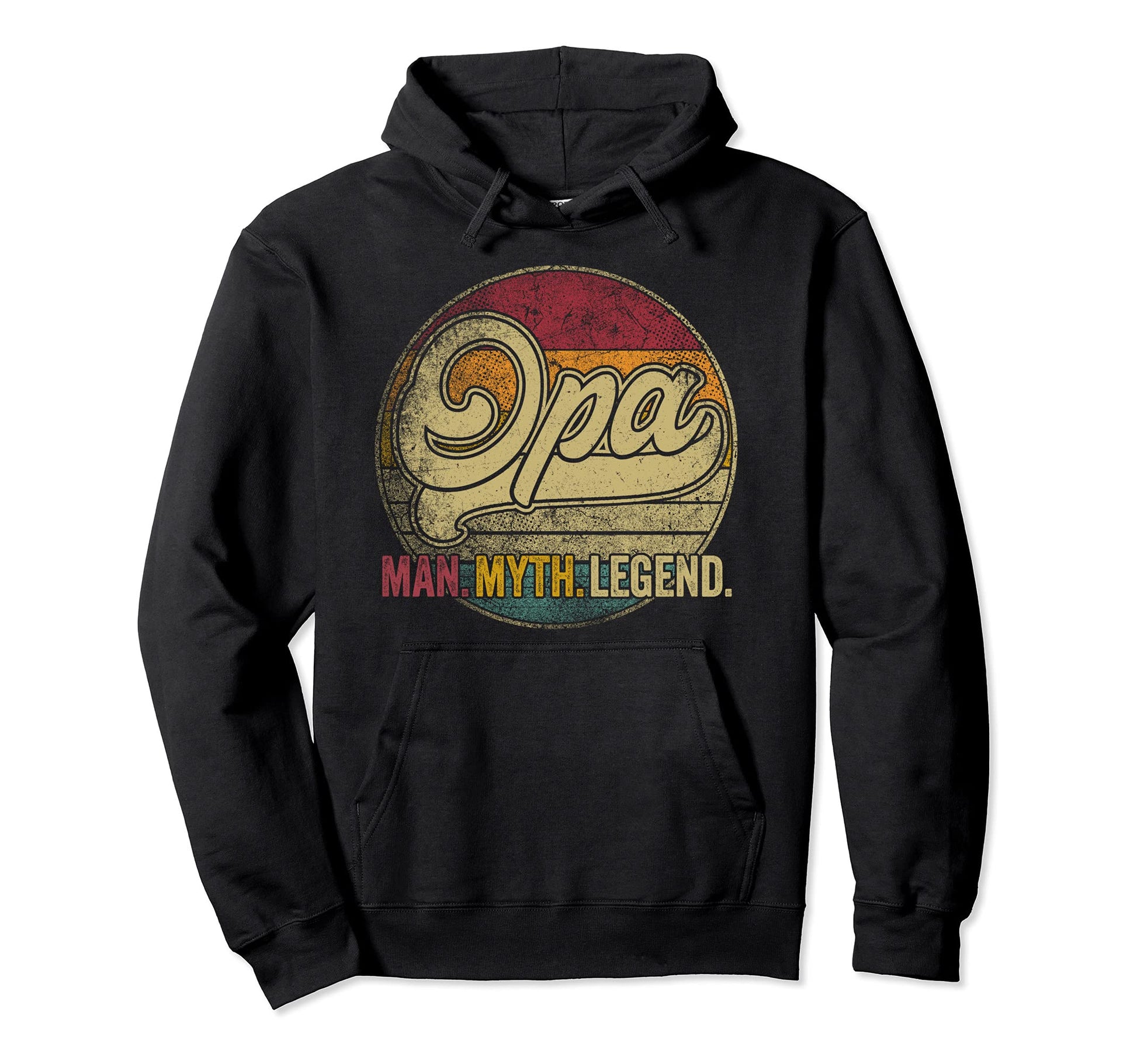Opa Myth Legend Fathers Day Grandpa Dad Hoodie - Unique Graphic Unisex - T-Shirt, Sweatshirt, Hoodie