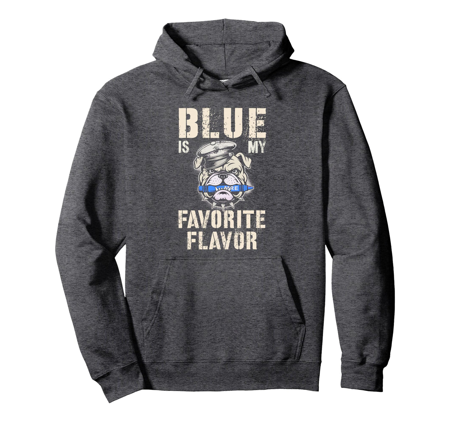 Blue My Favorite Flavor I Eat Crayons Hoodie - Fun Novelty Design Unisex - T-Shirt, Sweatshirt, Hoodie