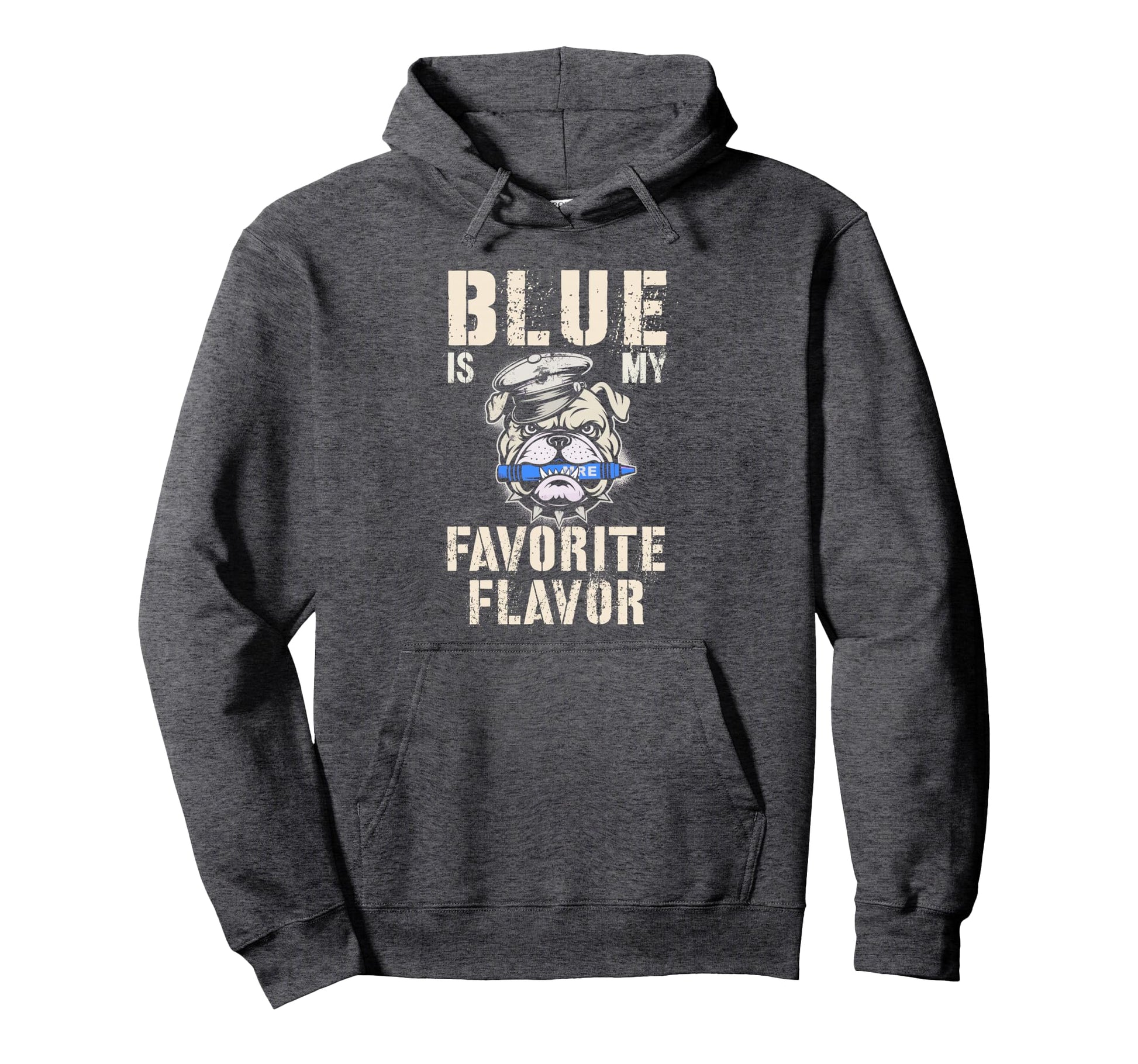 Blue My Favorite Flavor I Eat Crayons Hoodie - Fun Novelty Design Unisex - T-Shirt, Sweatshirt, Hoodie