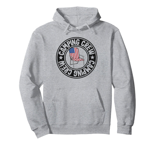 Camping Crew Matching Family Group Hoodie - Aesthetic Graphic Men Women - T-Shirt, Sweatshirt, Hoodie