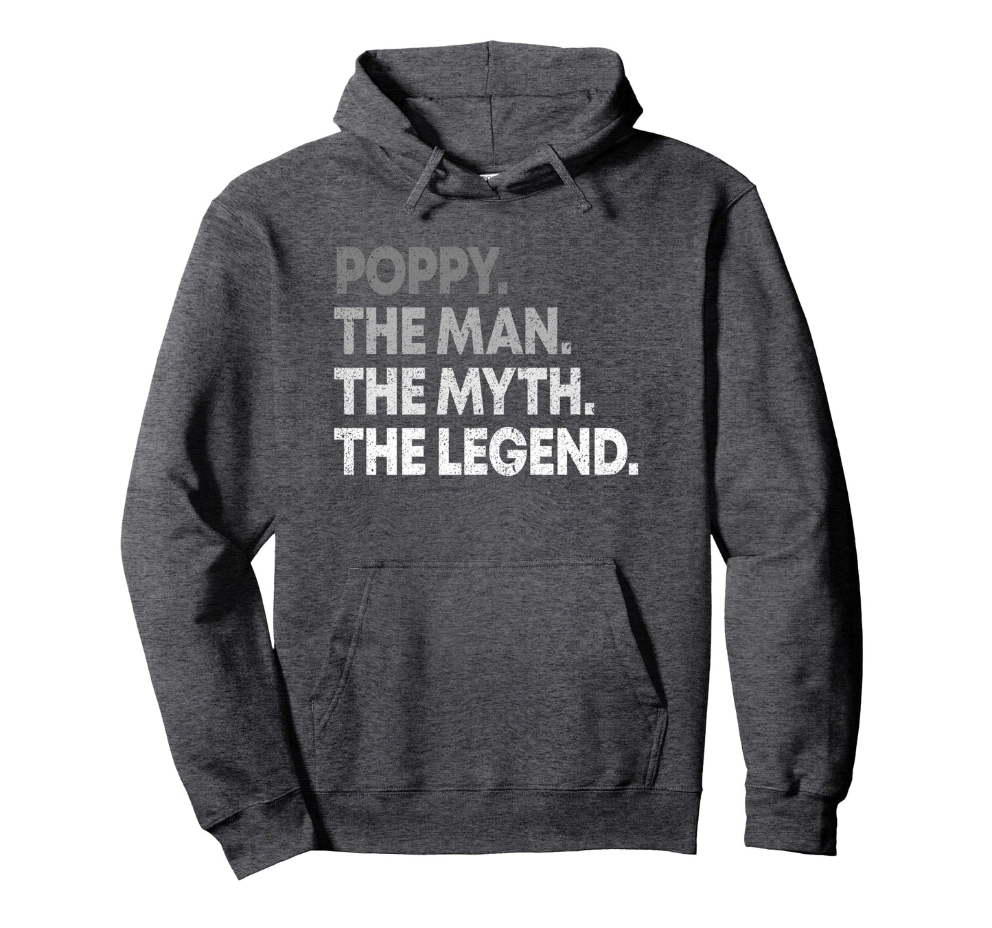 Mens Poppy Myth Legend Grandpa Hoodie - Minimalist Print Unisex - T-Shirt, Sweatshirt, Hoodie