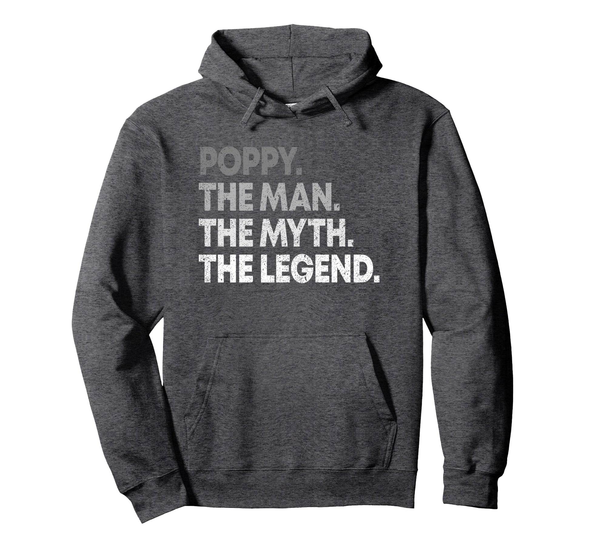 Mens Poppy Myth Legend Grandpa Hoodie - Minimalist Print Unisex - T-Shirt, Sweatshirt, Hoodie