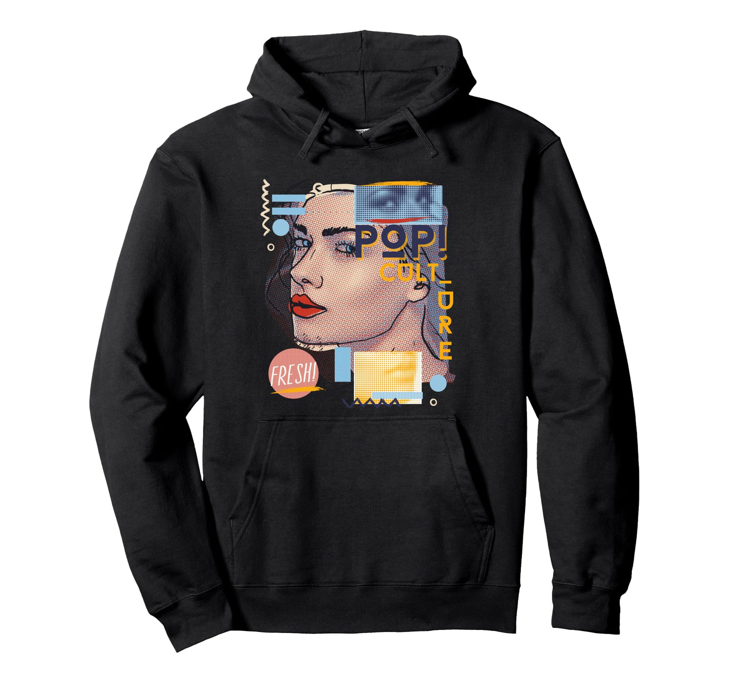 Pop Art 60S Love Artist Portrait Hoodie - Graphic Print Men Women - T-Shirt, Sweatshirt, Hoodie