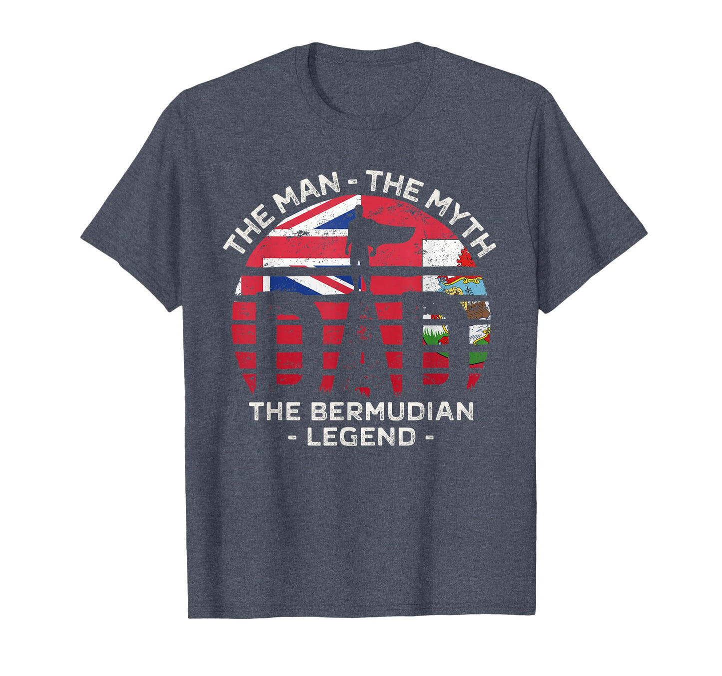 Dad Myth Bermudian Legend Bermuda T-Shirt - Unique Graphic for Adults - T-Shirt, Sweatshirt, Hoodie