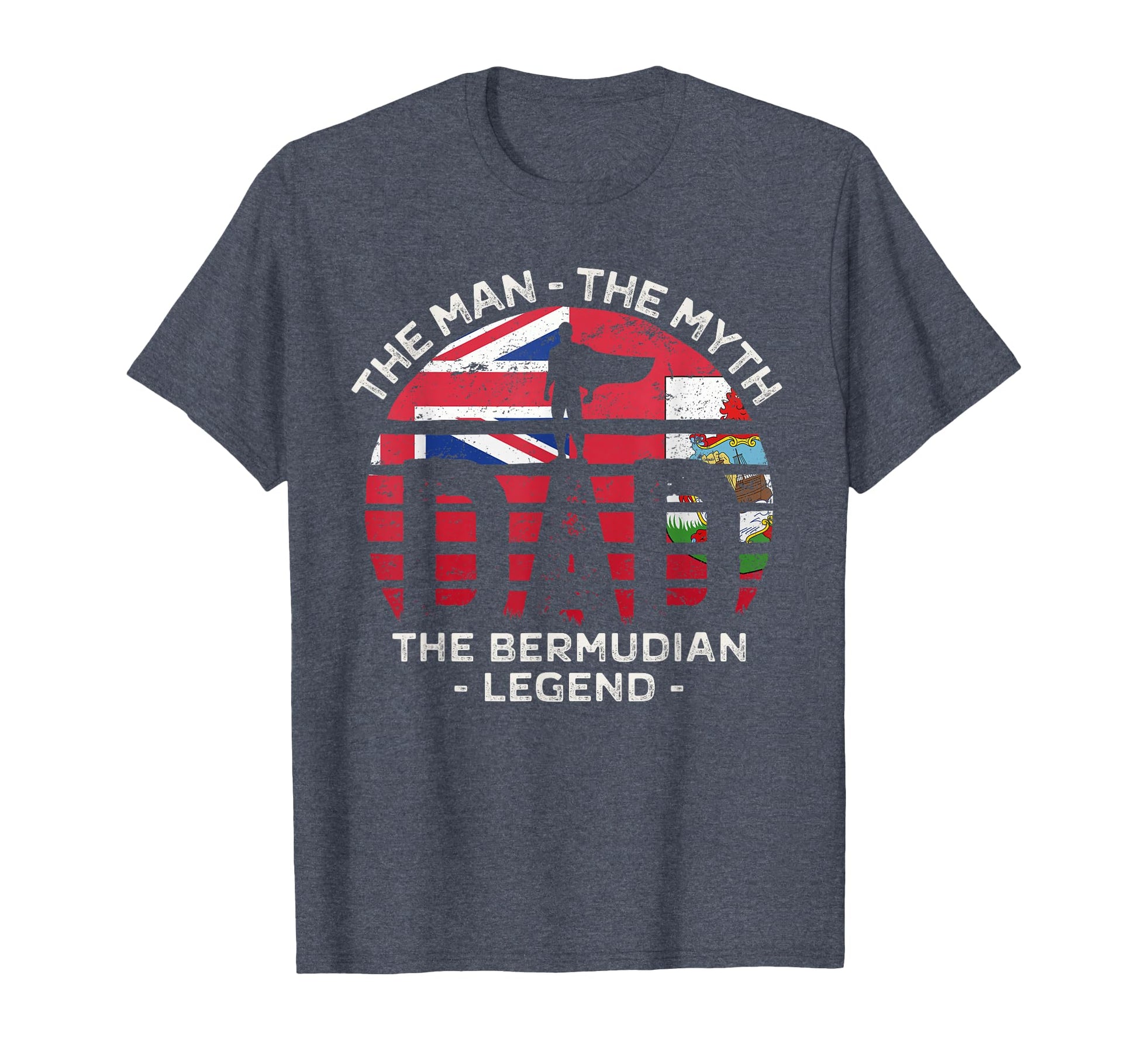 Dad Myth Bermudian Legend Bermuda T-Shirt - Unique Graphic for Adults - T-Shirt, Sweatshirt, Hoodie