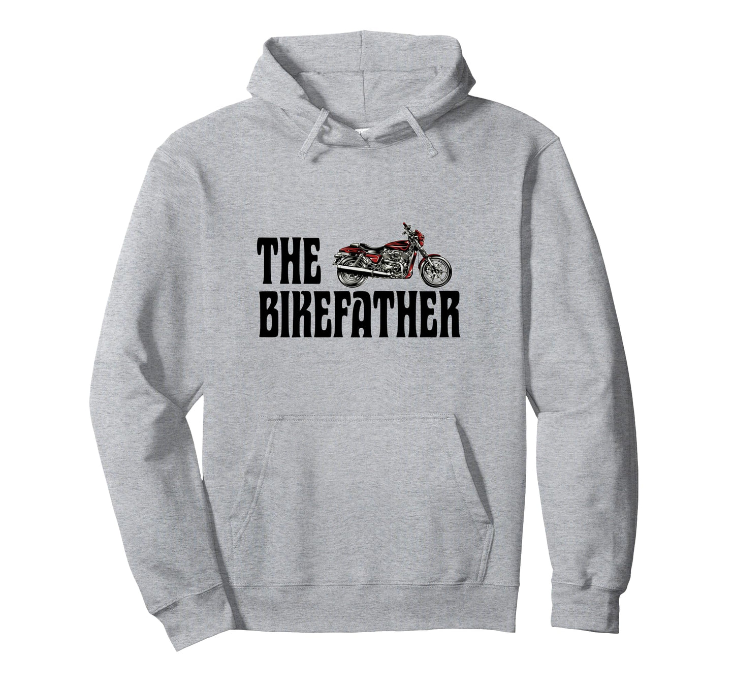 Biker Bikefather Biker Dad Funny Motorcycle Hoodie - Graphic Print Unisex - T-Shirt, Sweatshirt, Hoodie
