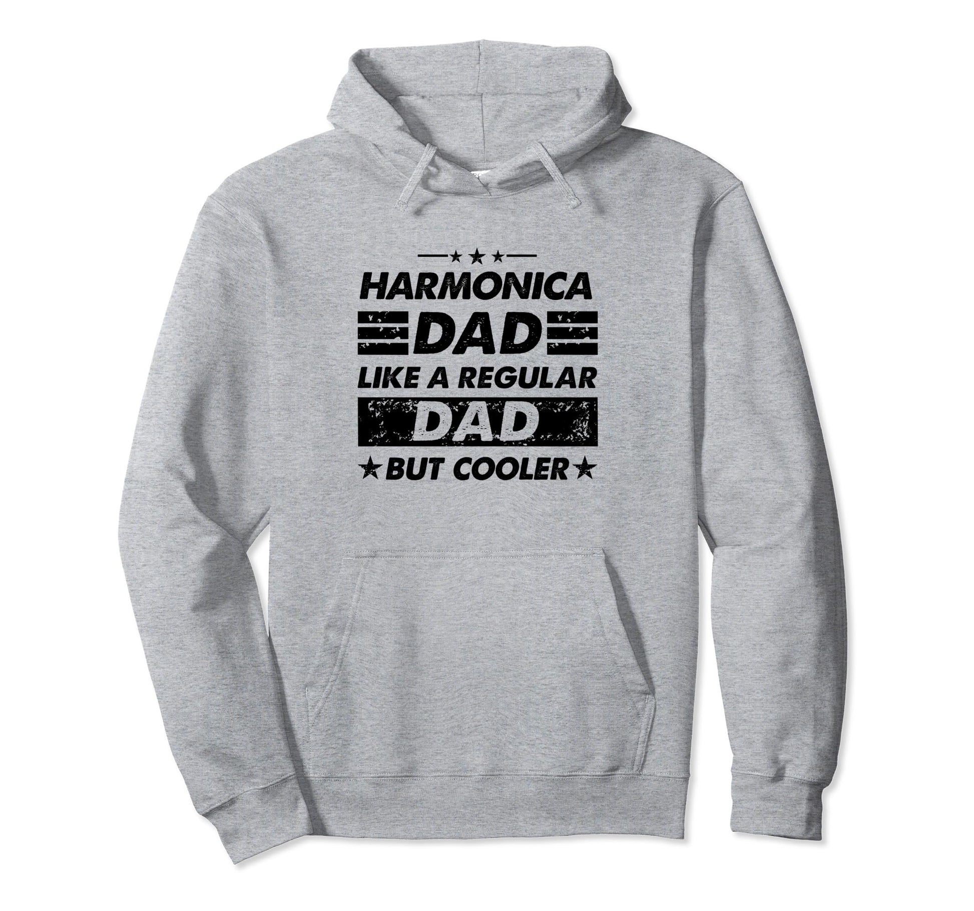 Funny Harmonica Dad Like Regular Dad Hoodie - Novelty Apparel for Adults - T-Shirt, Sweatshirt, Hoodie