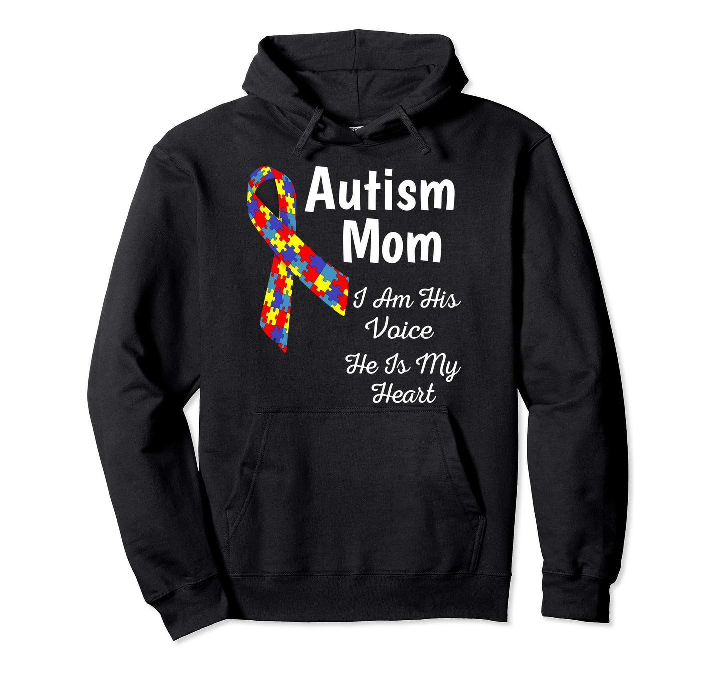 Autism Awareness Mom Hooded Sweatshirt - Casual Everyday Wear for Adults - T-Shirt, Sweatshirt, Hoodie