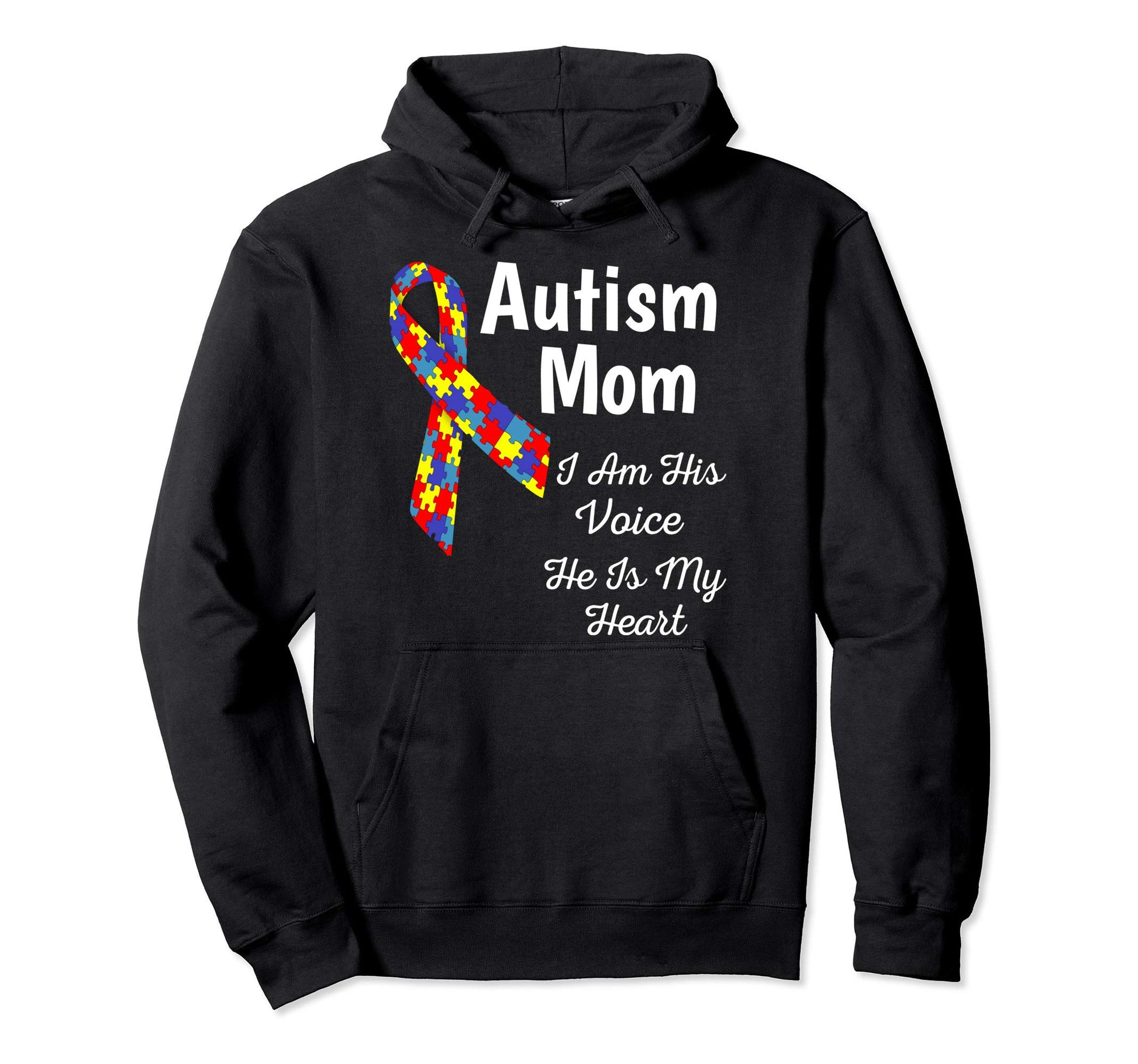 Autism Awareness Mom Hooded Sweatshirt - Casual Everyday Wear for Adults - T-Shirt, Sweatshirt, Hoodie