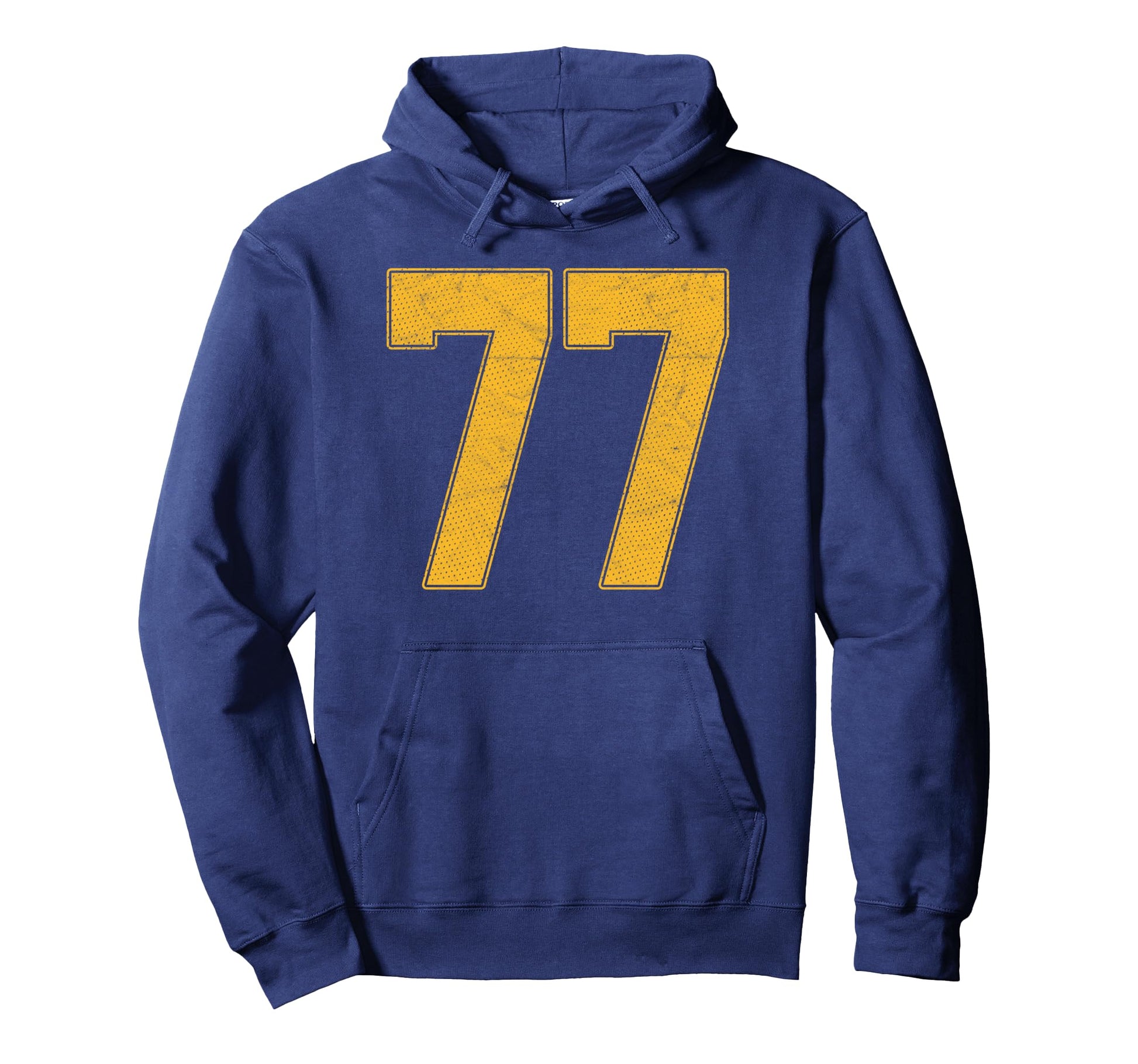 Number 77 Numbered Uniform Sports Team Hoodie - Custom Art Print Unisex - T-Shirt, Sweatshirt, Hoodie