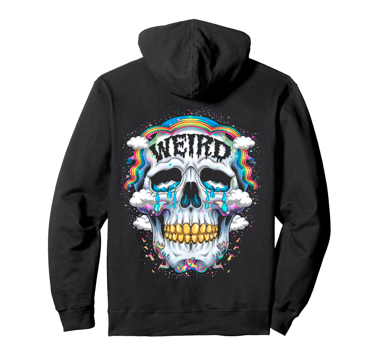 Gothic Mens Womens Tops Skeleton Meme Hoodie - Custom Art Print for Adults - T-Shirt, Sweatshirt, Hoodie