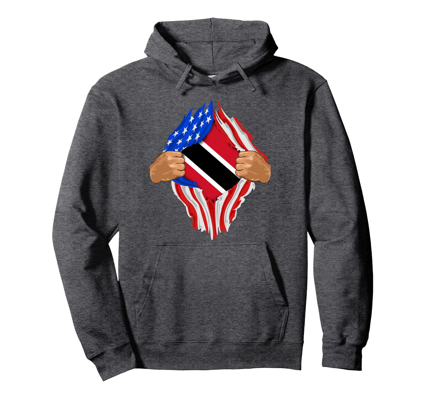 Trinidad And Tobago Blood Inside Me Flag Gift Hoodie - Graphic Print Unisex - T-Shirt, Sweatshirt, Hoodie