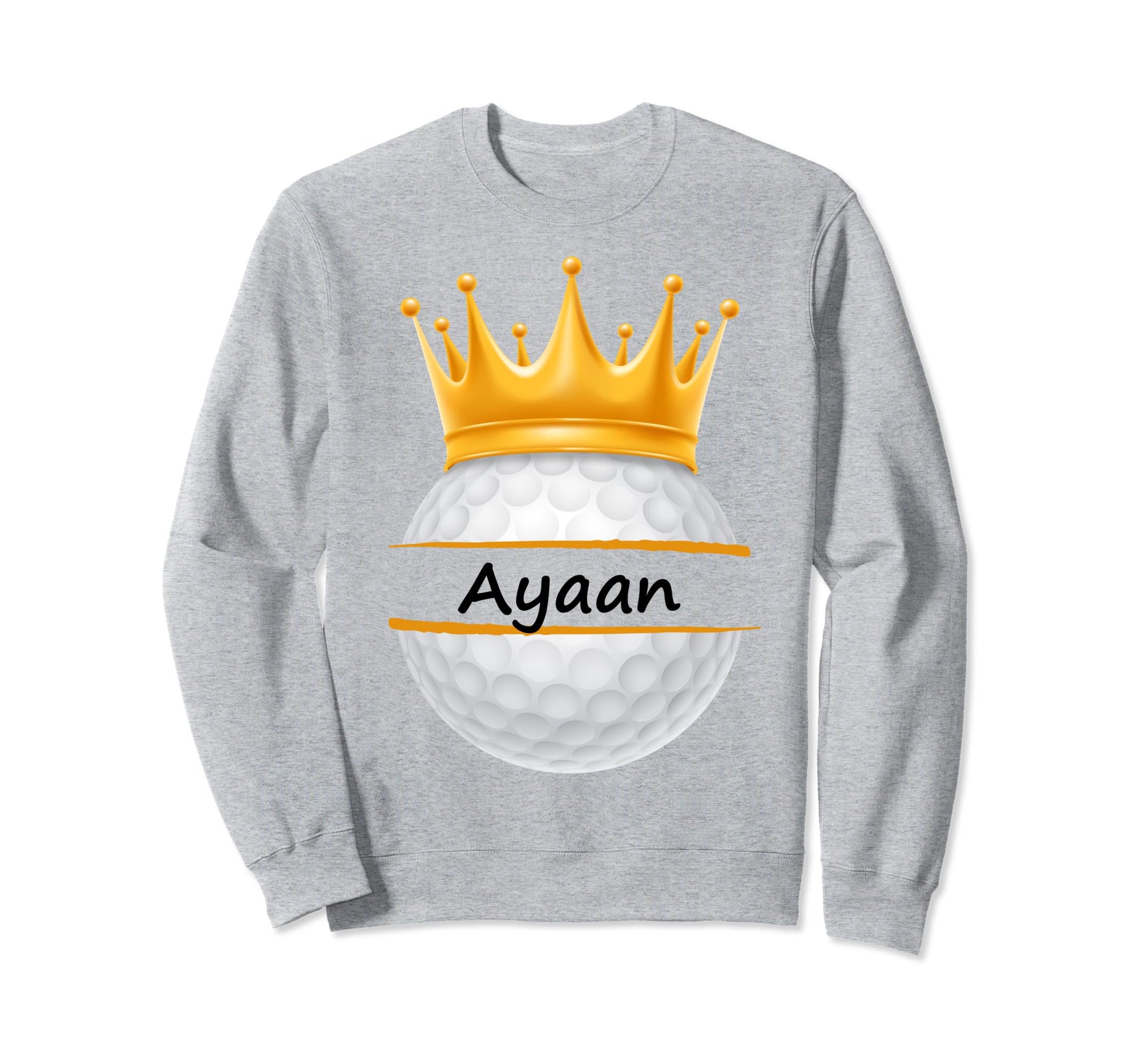 Novelty Golf Personalized Name Ayaan Sweatshirt - Unique Graphic Men Women - T-Shirt, Sweatshirt, Hoodie