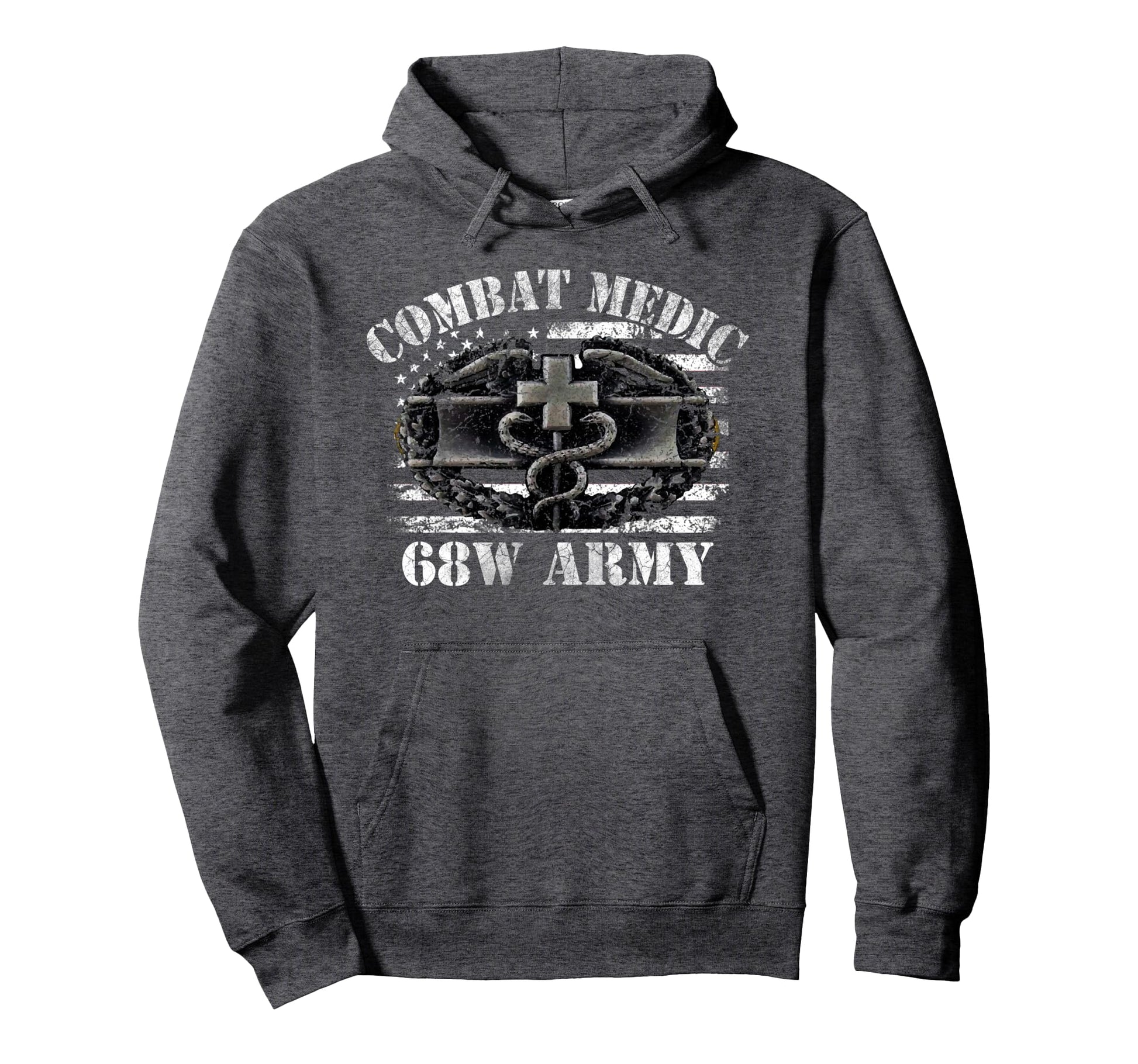 68W Combat Medic Us Army Veteran Medical Hoodie - Graphic Print Unisex - T-Shirt, Sweatshirt, Hoodie