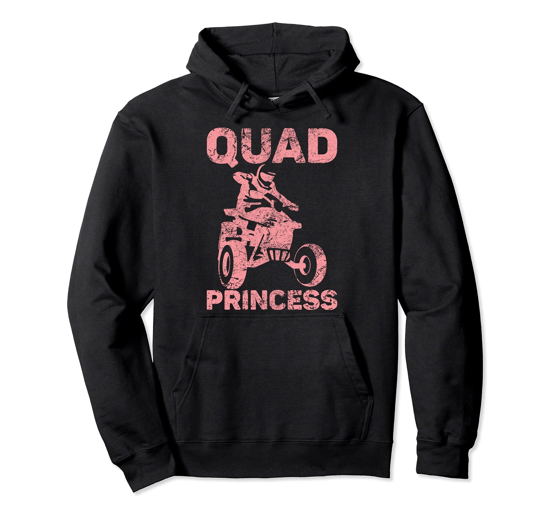 Quad Atv Driver Princess Bike Who Loves Hoodie - Fun Novelty Design Unisex - T-Shirt, Sweatshirt, Hoodie