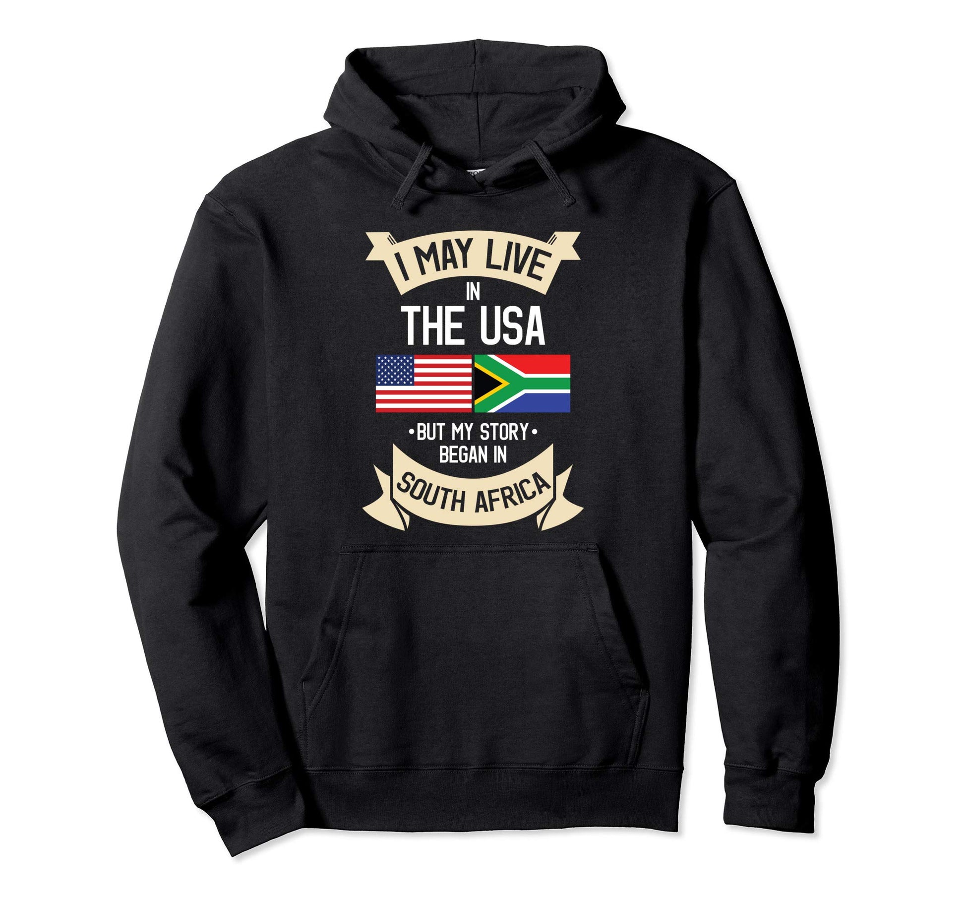 South Africa American Flag Usa South Hoodie - Minimalist Print Unisex - T-Shirt, Sweatshirt, Hoodie