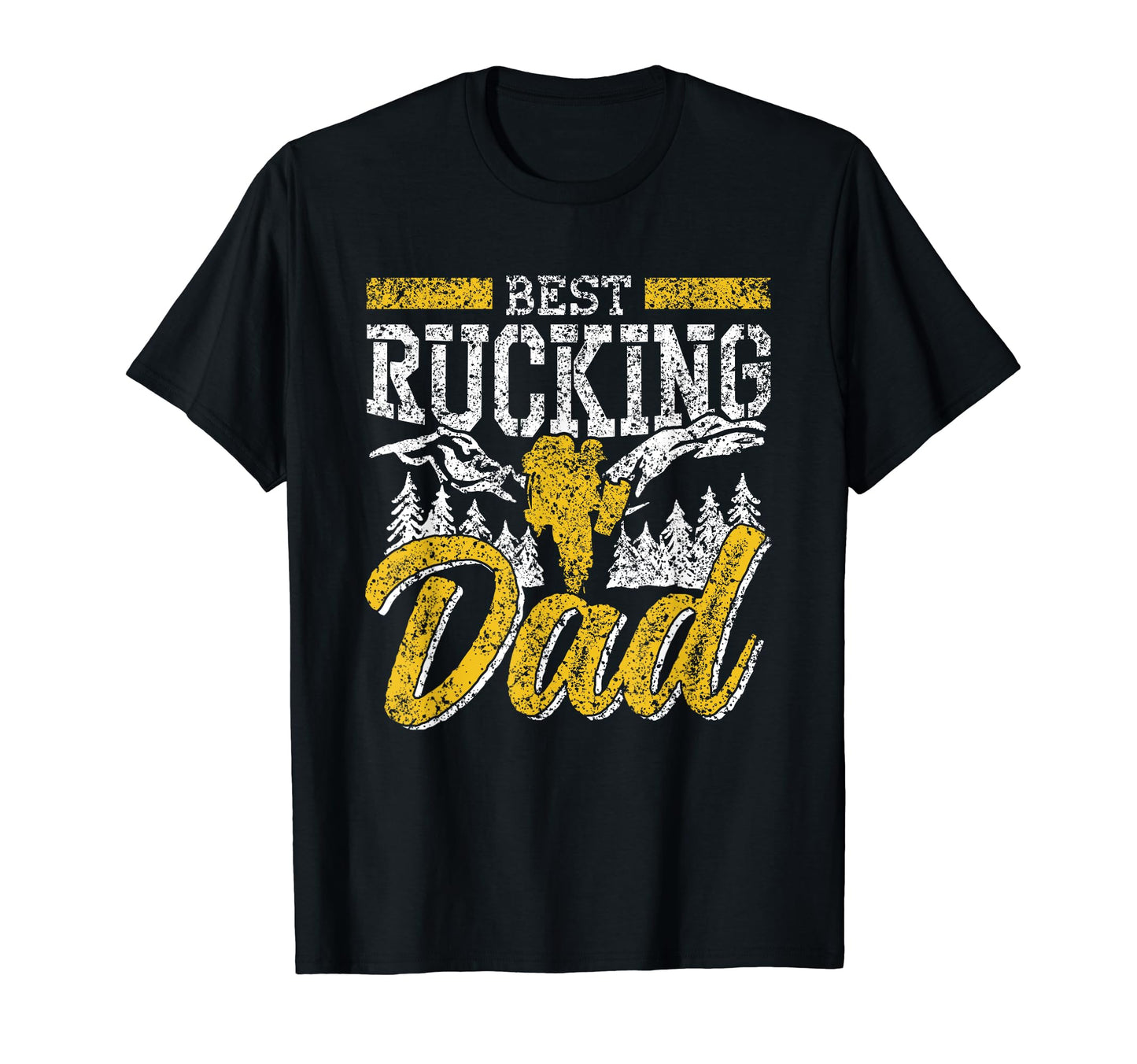 Best Rucking Dad Backpack Rucksack T-Shirt - Minimalist Print for Adults - T-Shirt, Sweatshirt, Hoodie