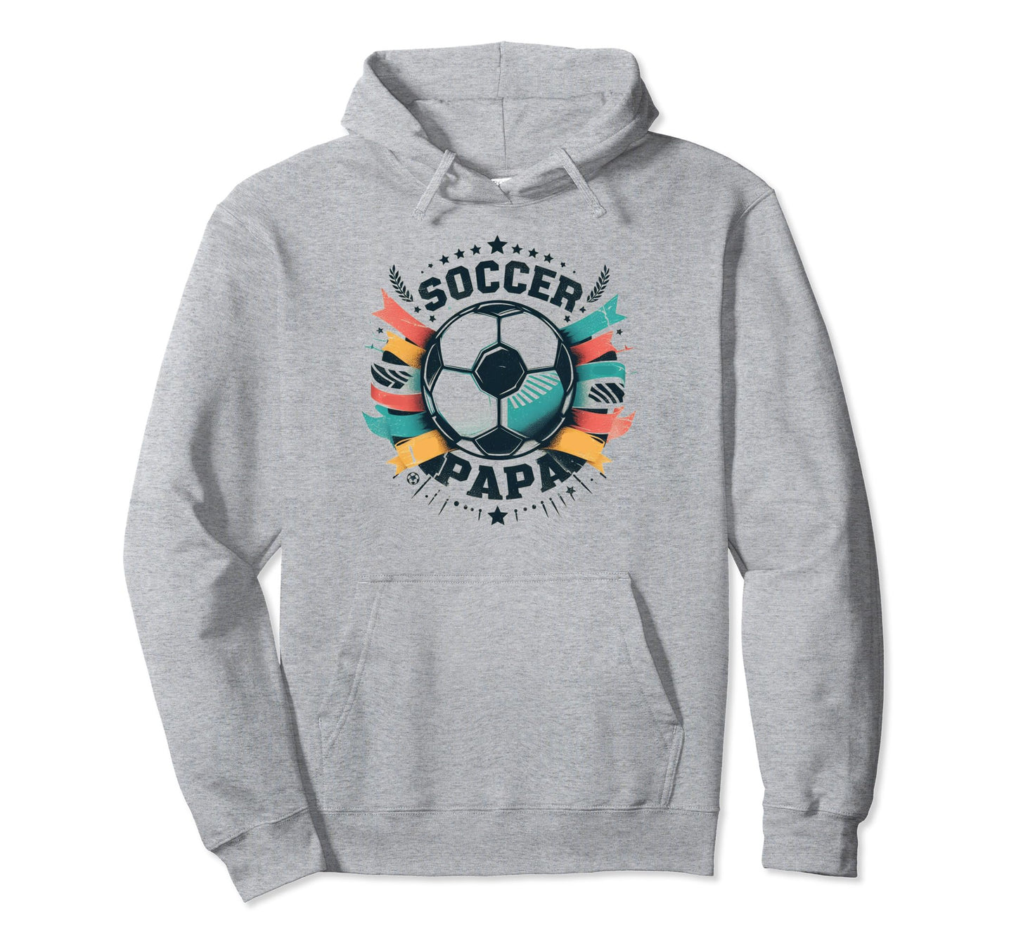 Soccer Papa Family Matching Dad Hoodie - Fun Novelty Design for Adults - T-Shirt, Sweatshirt, Hoodie