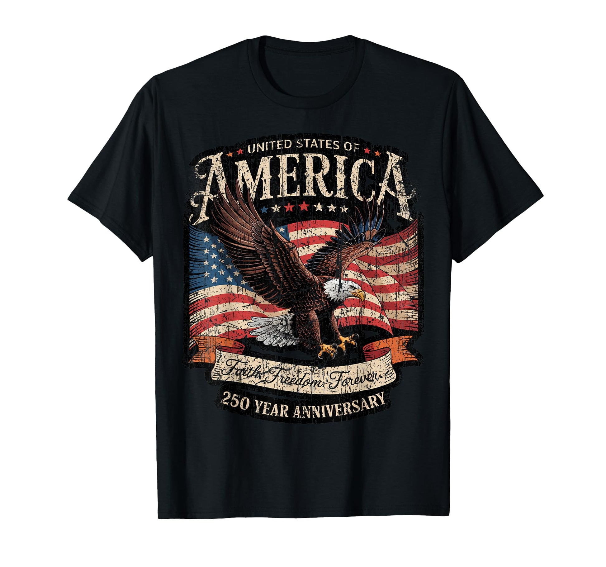 250 Year American Anniversary Usa T-Shirt - Aesthetic Graphic Men Women - T-Shirt, Sweatshirt, Hoodie