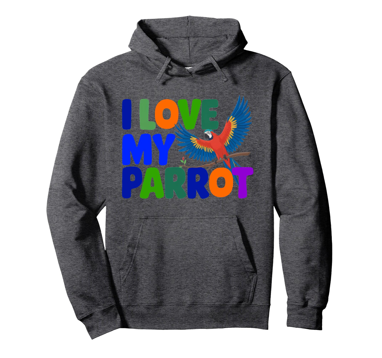 Pretty I Love My Parrot Bird Moms Hoodie - Aesthetic Graphic Men Women - T-Shirt, Sweatshirt, Hoodie