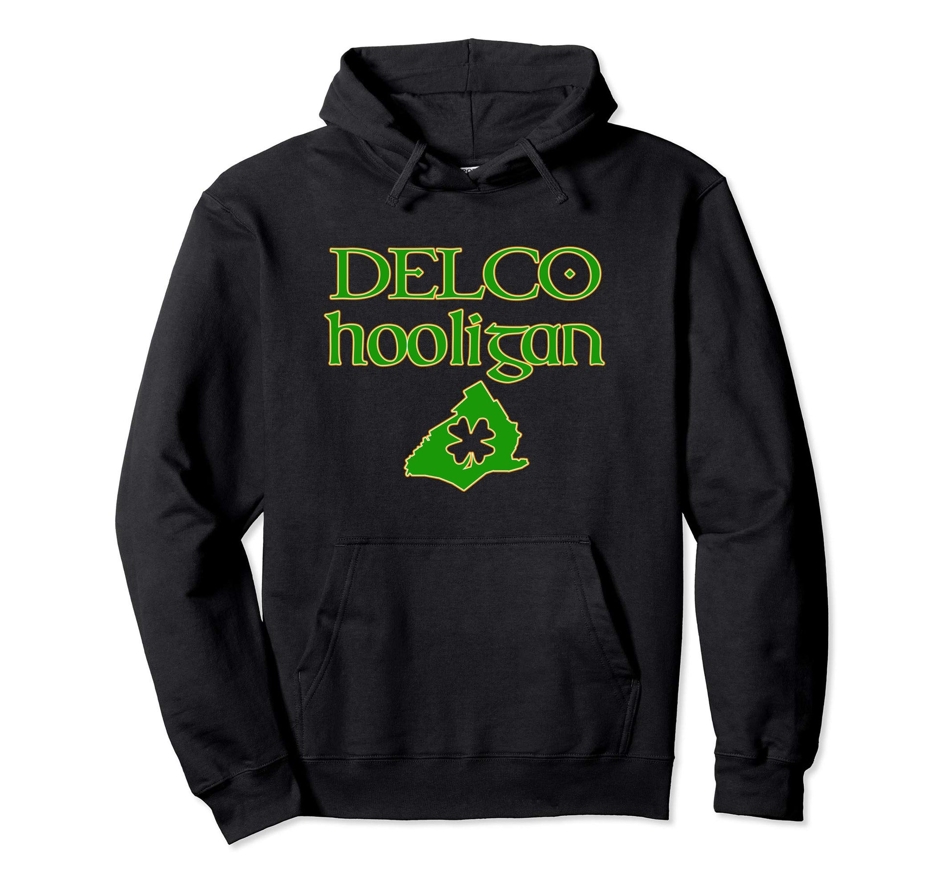 Delco Hooligan Irish Delaware County Pa Hoodie - Novelty Apparel Men Women - T-Shirt, Sweatshirt, Hoodie