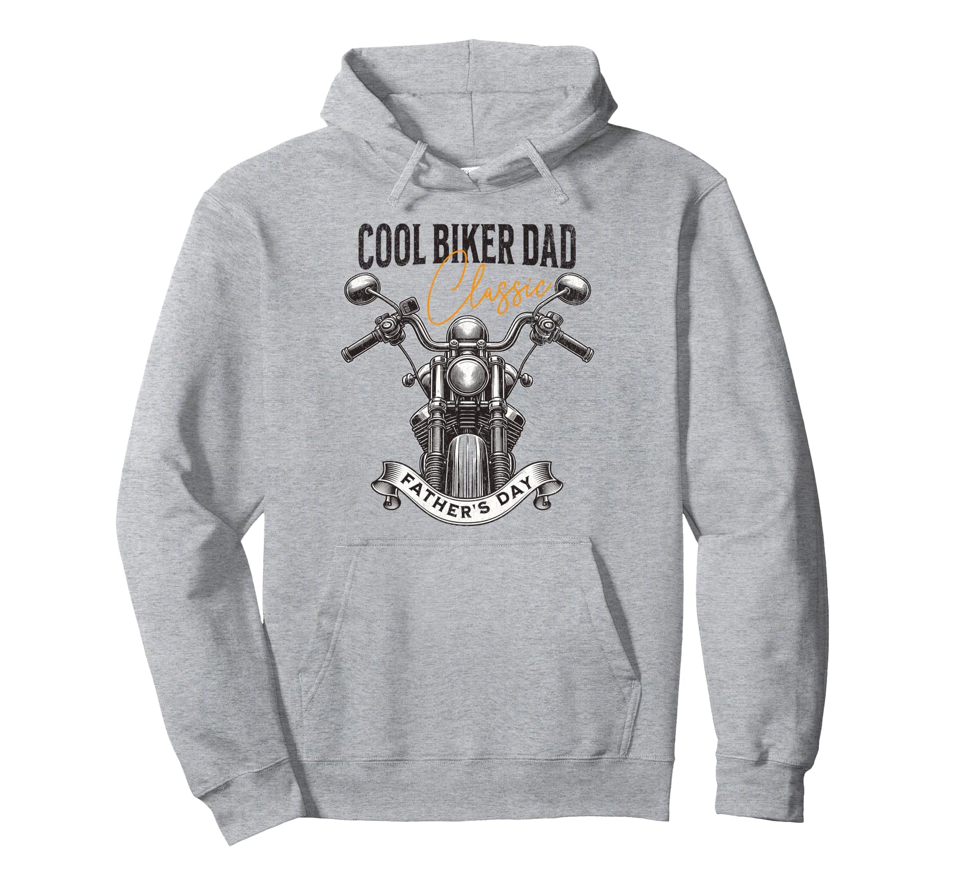 Biker Dad Fathers Day Hoodie - Fun Novelty Design Unisex - T-Shirt, Sweatshirt, Hoodie
