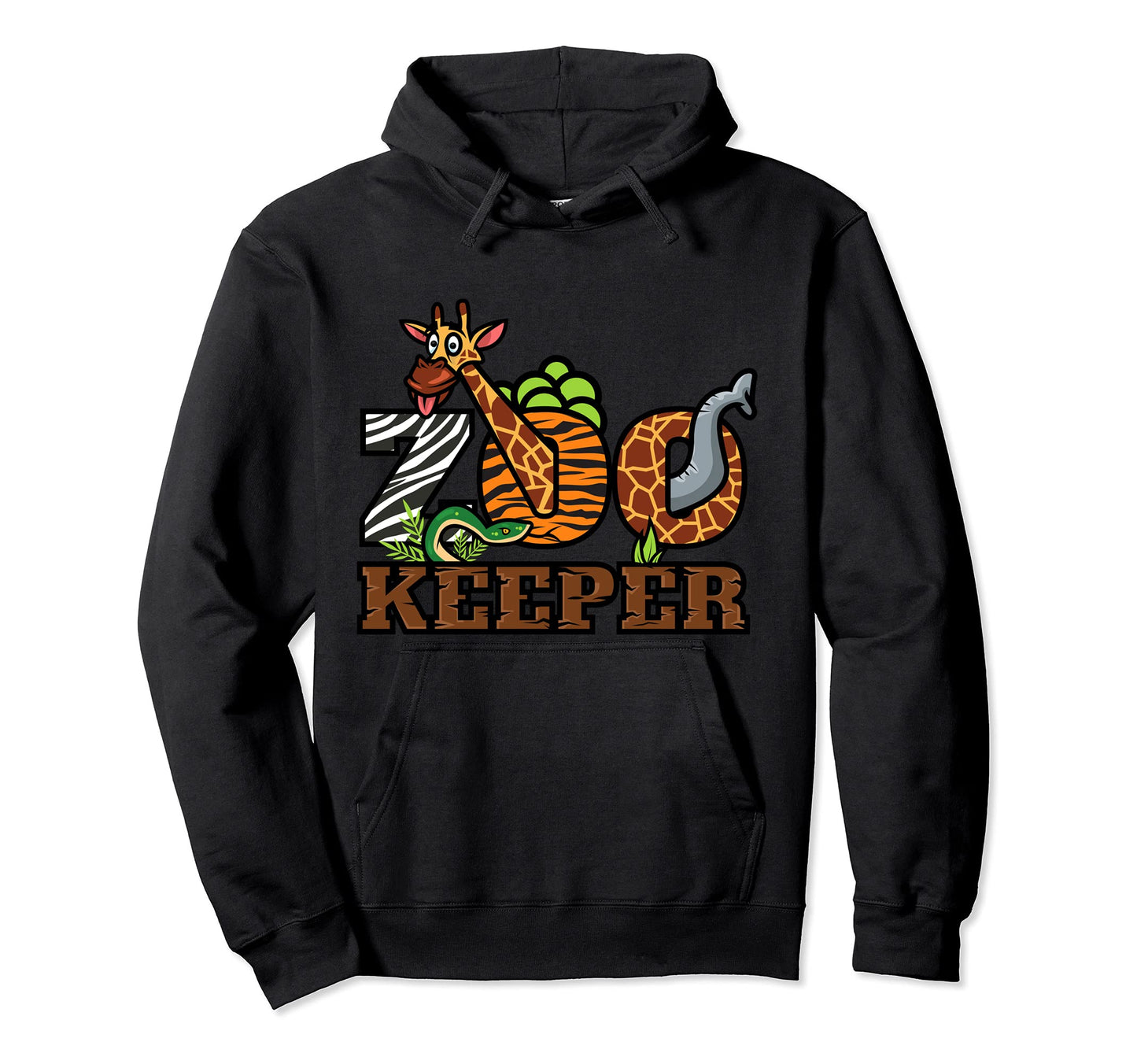 Zoo Keeper Funny Jungle Safari Animal Hoodie - Trendy Graphic Men Women - T-Shirt, Sweatshirt, Hoodie