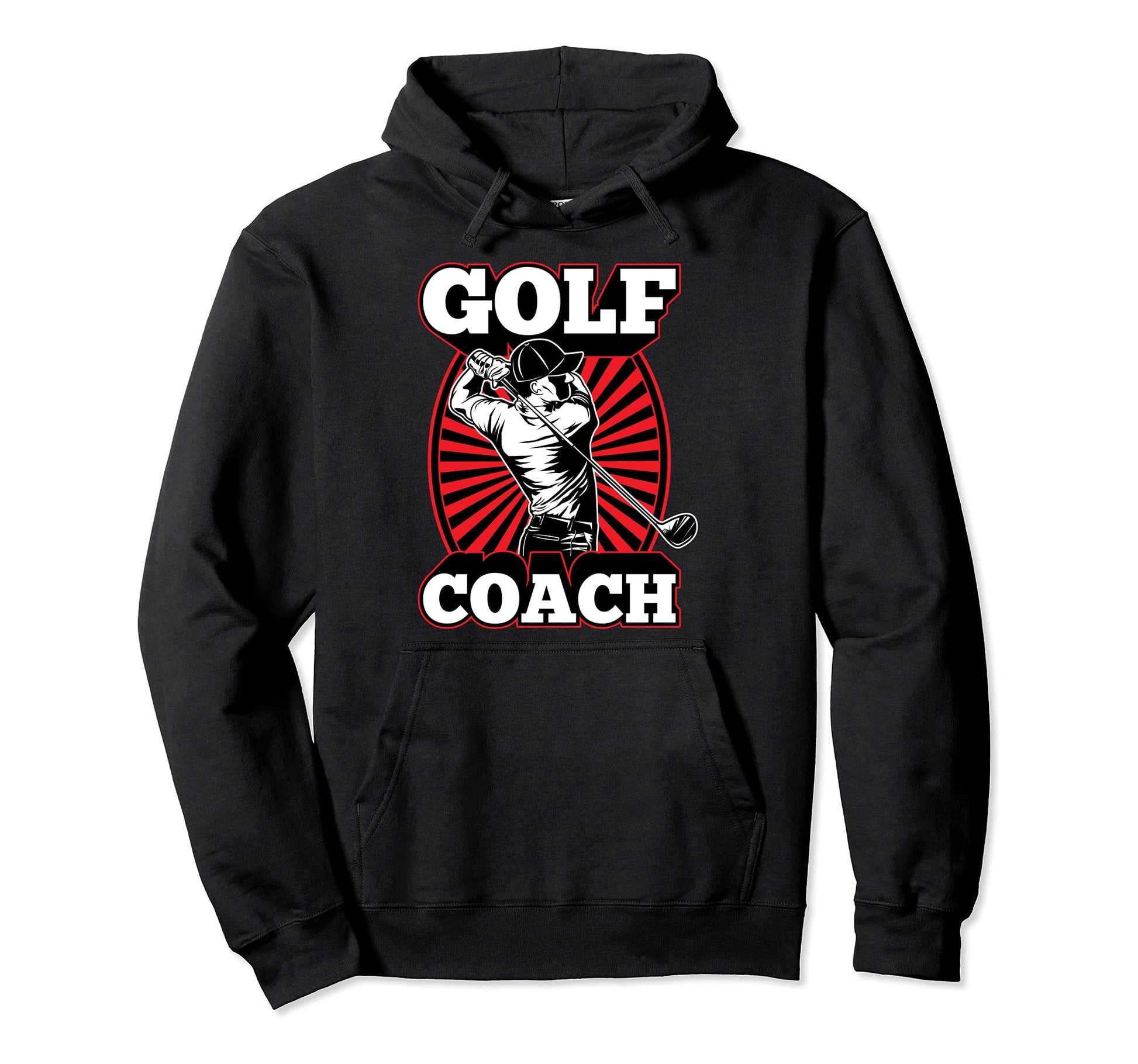 Golf Coach Club Swing Tournament Hoodie - Streetwear Style for Adults - T-Shirt, Sweatshirt, Hoodie