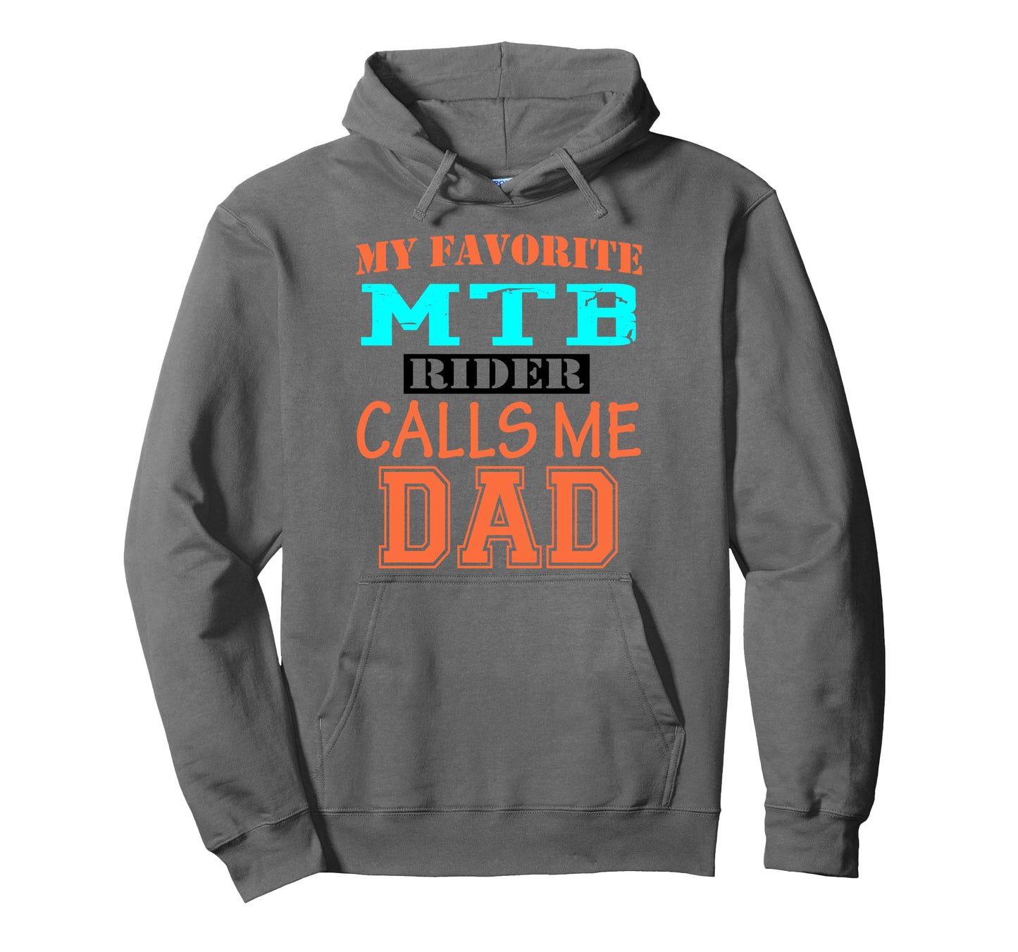 Funny Proud Dad Support Mtb Rider Hoodie - Graphic Print for Adults - T-Shirt, Sweatshirt, Hoodie