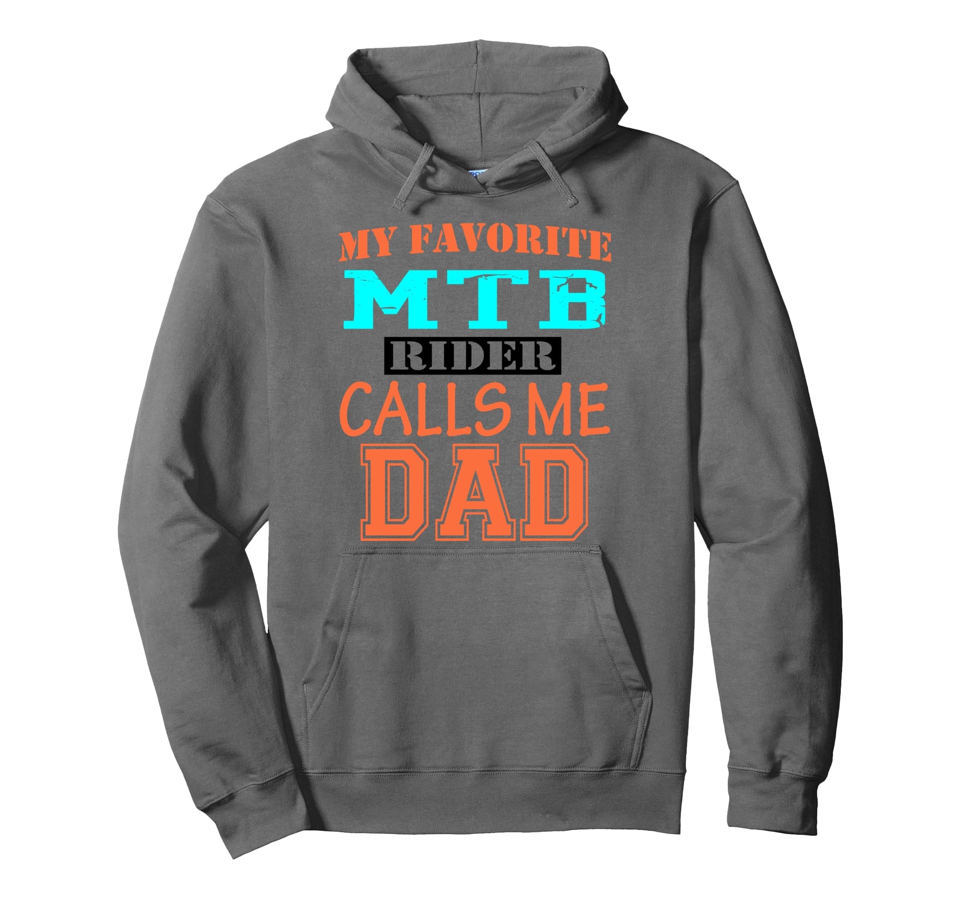 Funny Proud Dad Support Mtb Rider Hoodie - Graphic Print for Adults - T-Shirt, Sweatshirt, Hoodie