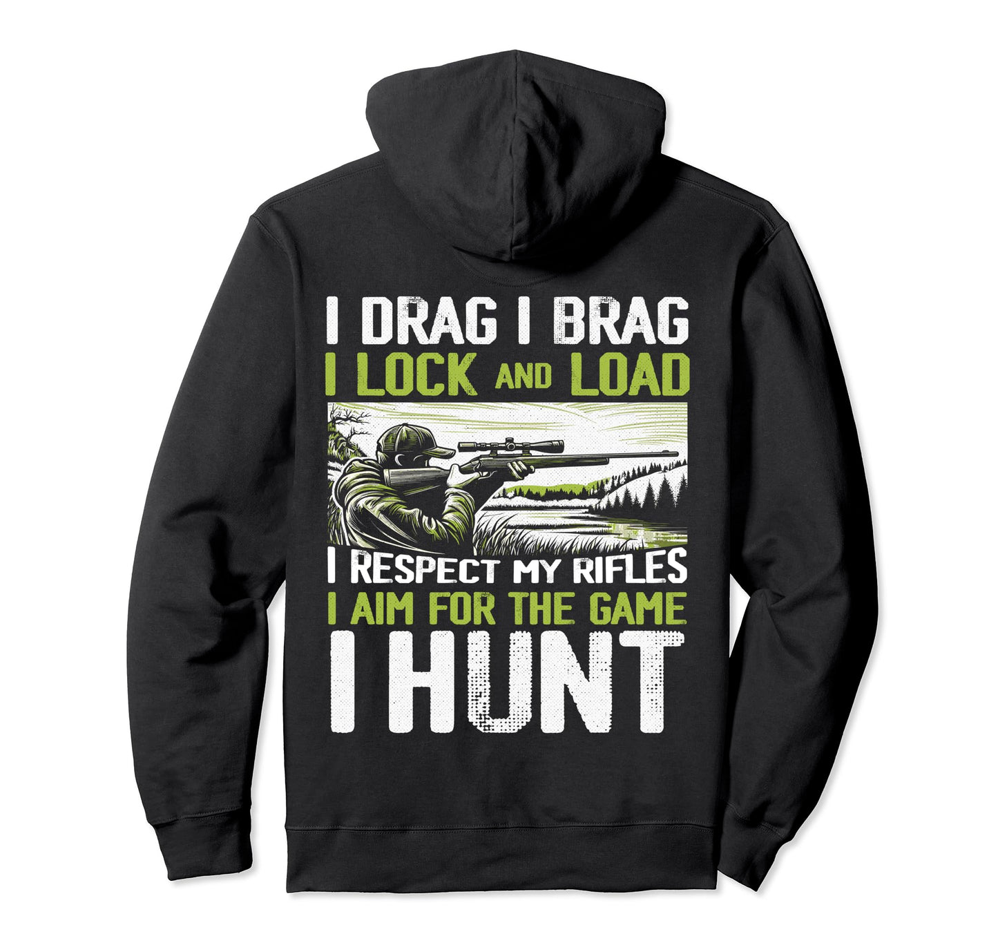 Hunting Lover Buck And Deer Hunting Dad Hoodie - Unique Graphic Men Women - T-Shirt, Sweatshirt, Hoodie
