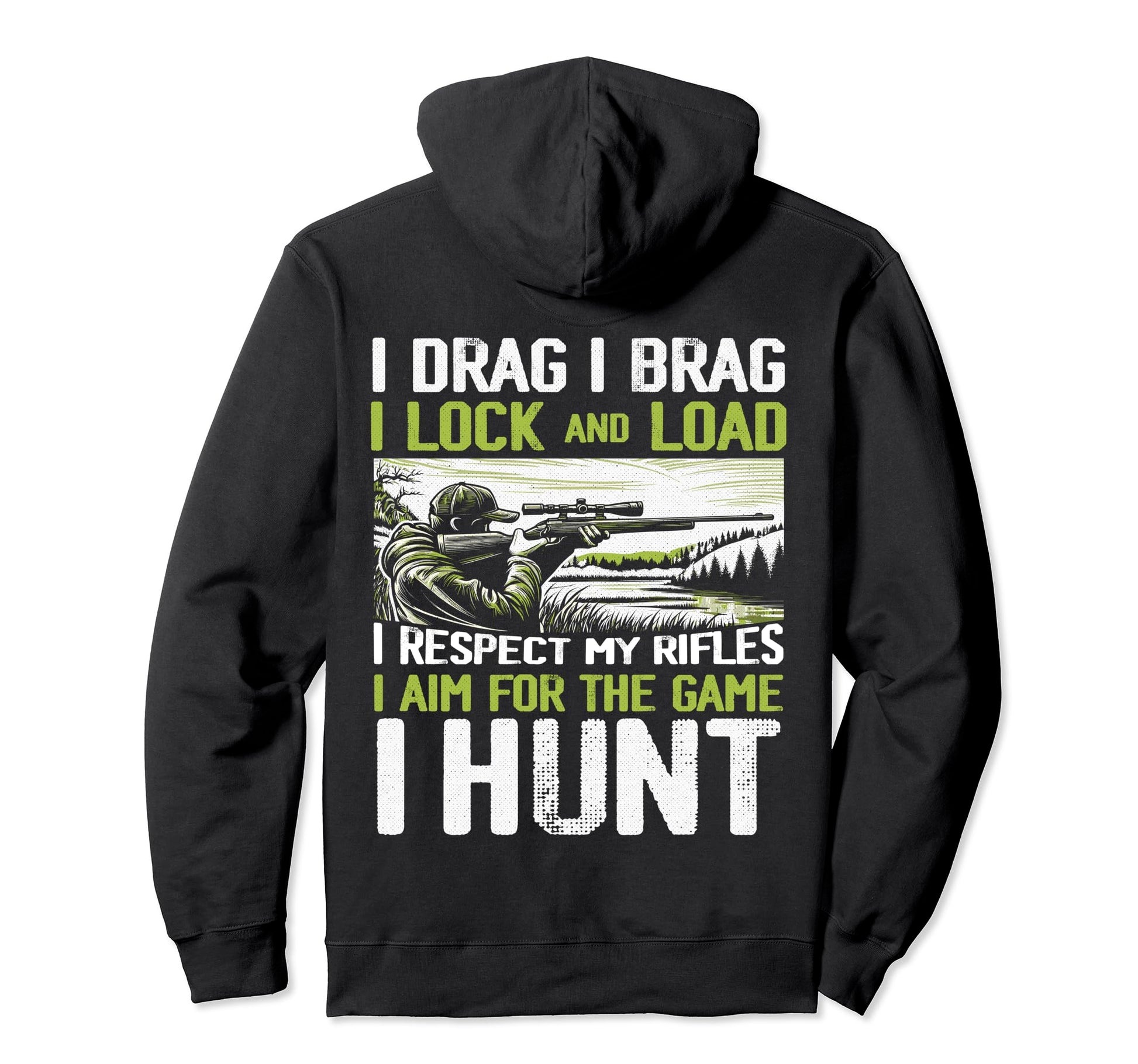 Hunting Lover Buck And Deer Hunting Dad Hoodie - Unique Graphic Men Women - T-Shirt, Sweatshirt, Hoodie