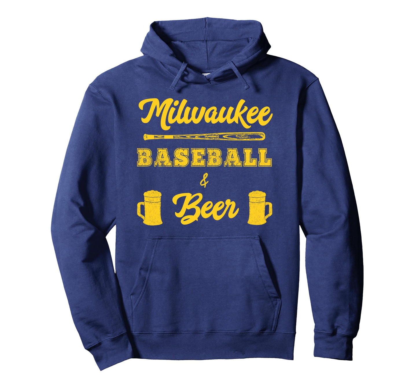 Milwaukee Baseball Beer Fan Hoodie - Casual Everyday Wear for Adults - T-Shirt, Sweatshirt, Hoodie