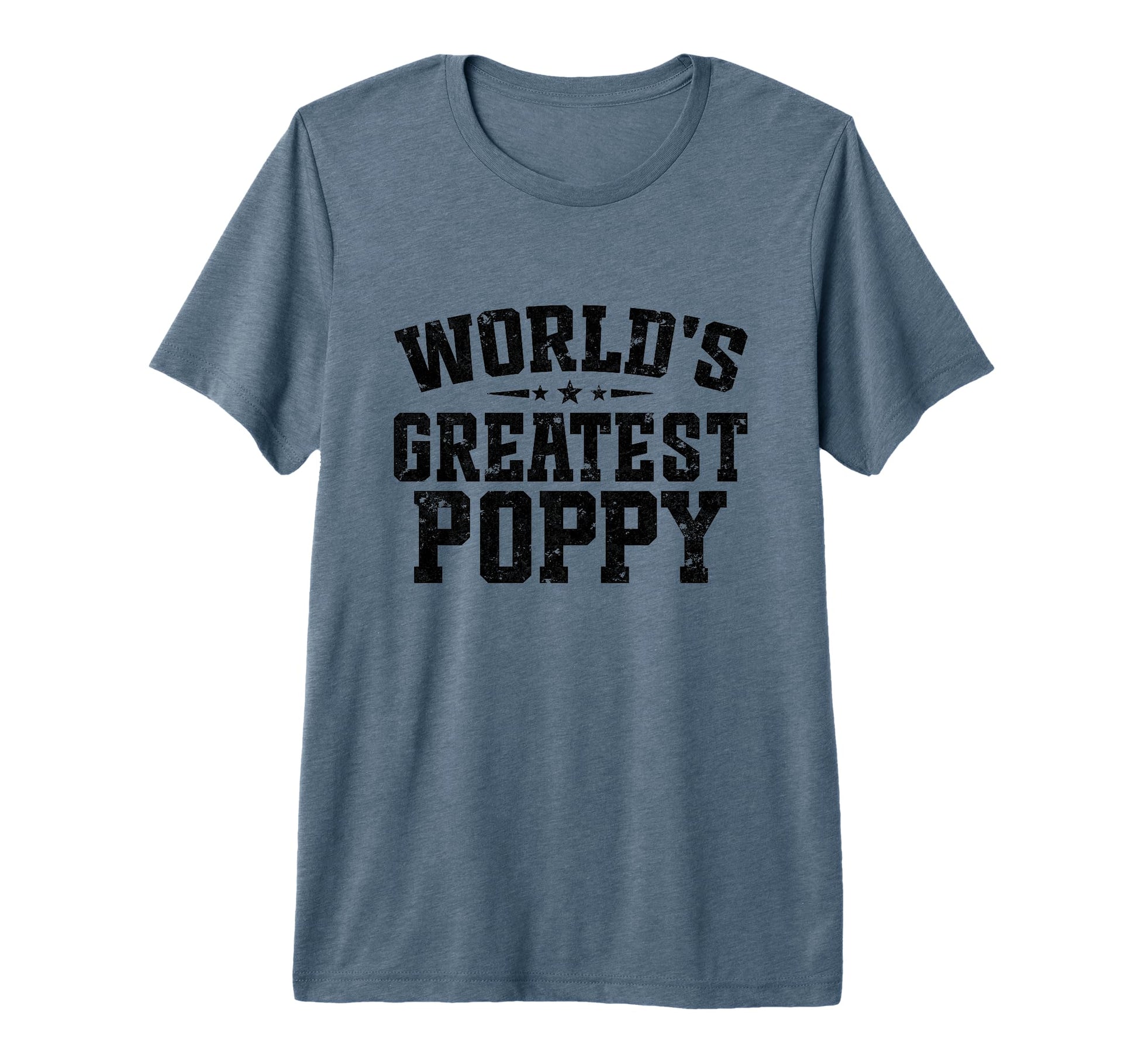 Mens Worlds Greatest Poppy Fathers T-Shirt - Custom Art Print for Adults - T-Shirt, Sweatshirt, Hoodie