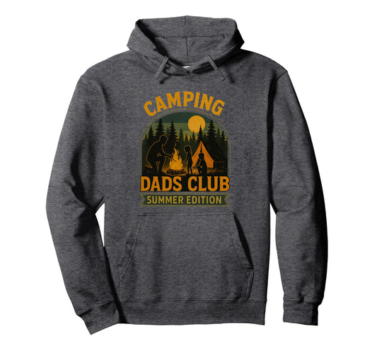 Camping Dad Summer Fire Pit Fun Hoodie - Custom Art Print Men Women - T-Shirt, Sweatshirt, Hoodie