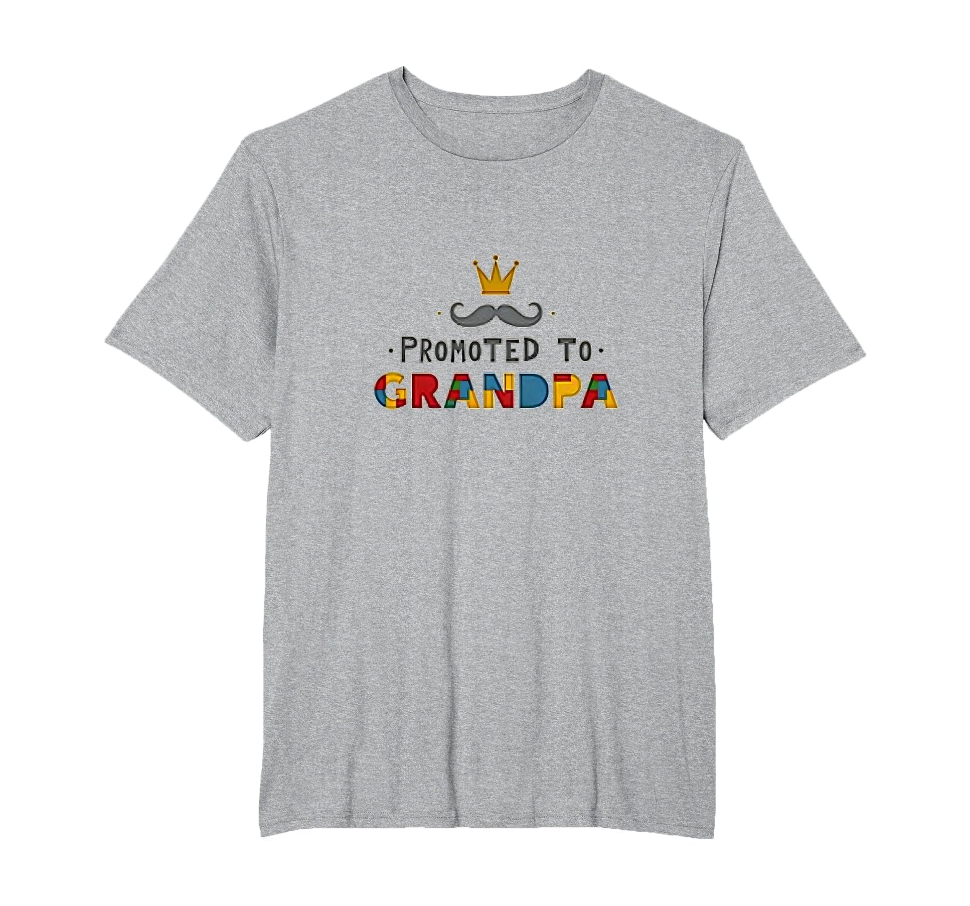 Promoted To Grandpa Royal Mustache T-Shirt - Unique Graphic for Adults - T-Shirt, Sweatshirt, Hoodie