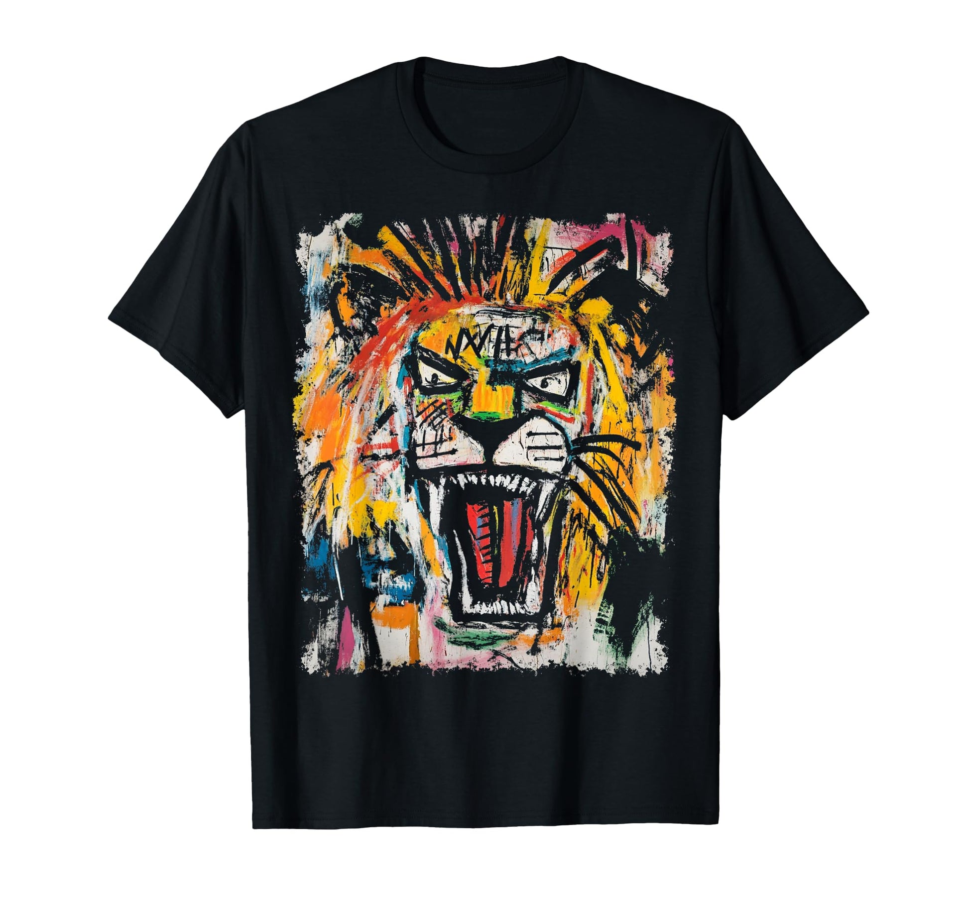 Pop Art Lion 90S Graffiti T-Shirt - Streetwear Style for Adults - T-Shirt, Sweatshirt, Hoodie