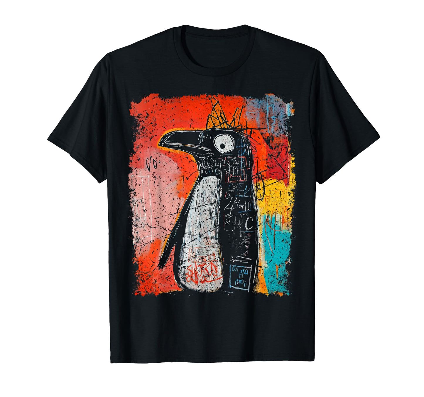 Pop Art Penguin 90S Graffiti T-Shirt - Novelty Apparel for Adults - T-Shirt, Sweatshirt, Hoodie