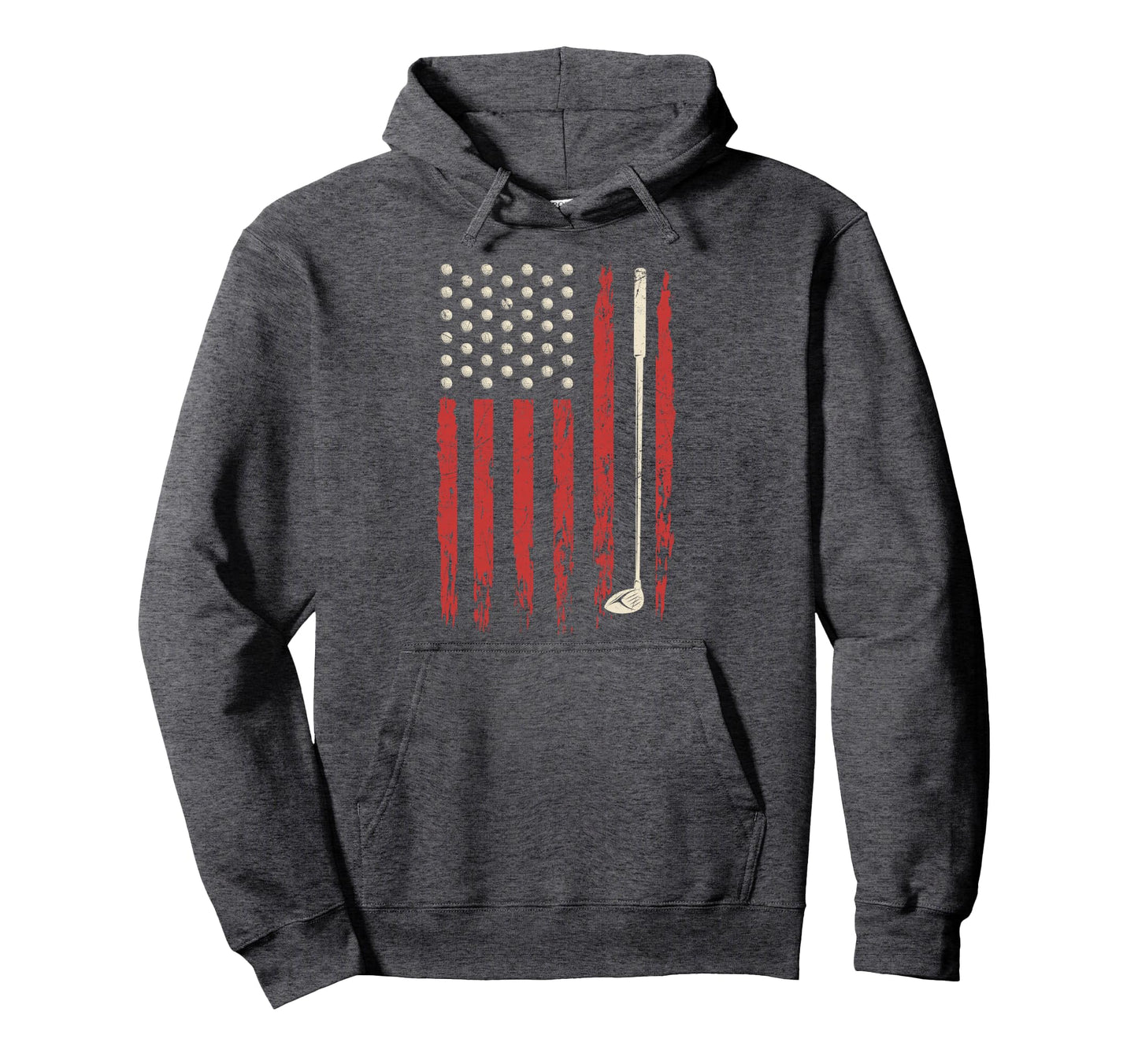 Patriotic American Flag Golf Usa Flag Hoodie - Streetwear Style Men Women - T-Shirt, Sweatshirt, Hoodie