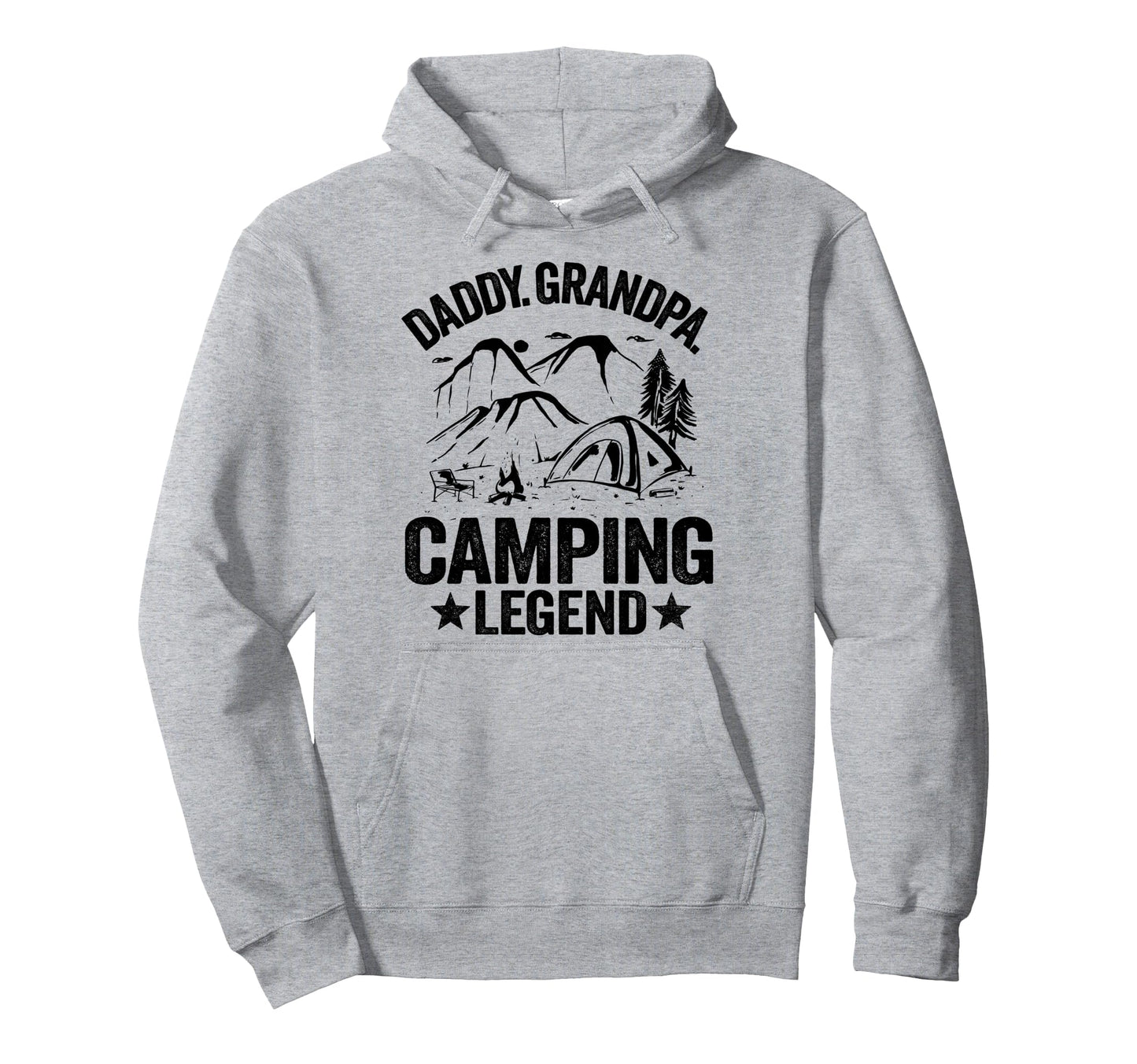 Daddy Grandpa Camping Legend Outdoor Rv Hoodie - Unique Graphic Unisex - T-Shirt, Sweatshirt, Hoodie