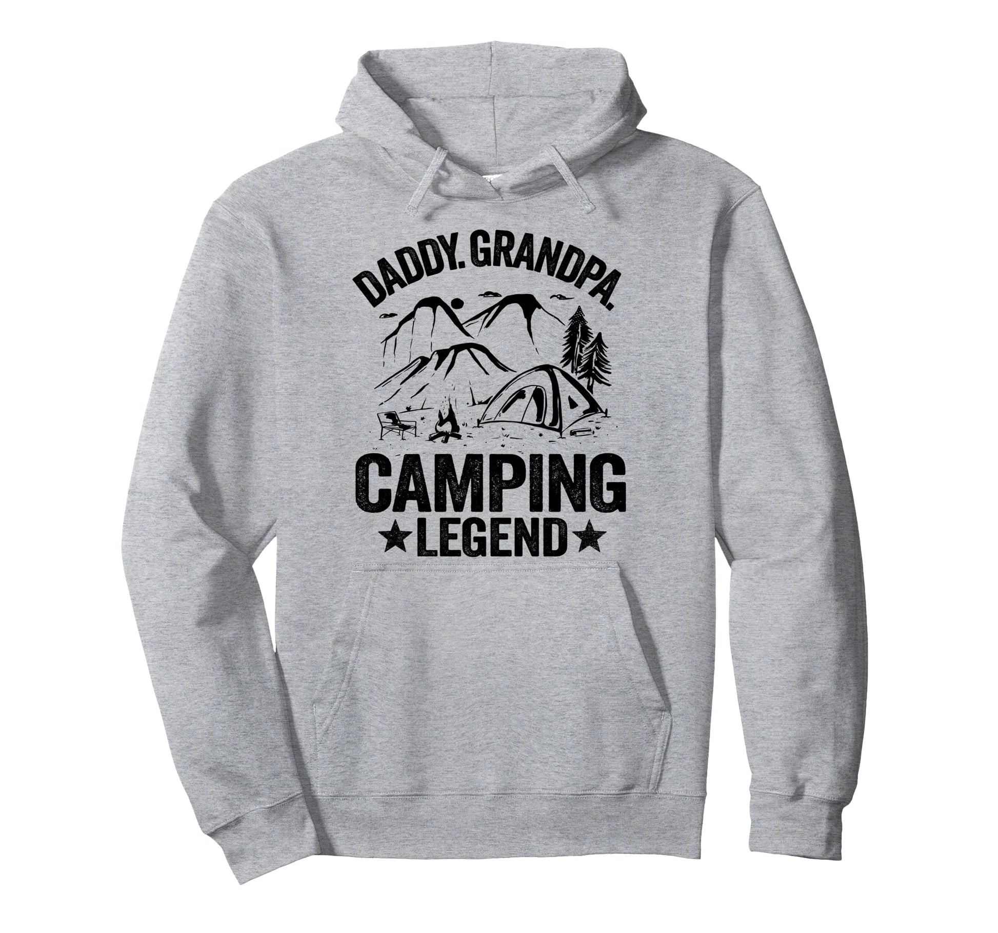 Daddy Grandpa Camping Legend Outdoor Rv Hoodie - Unique Graphic Unisex - T-Shirt, Sweatshirt, Hoodie