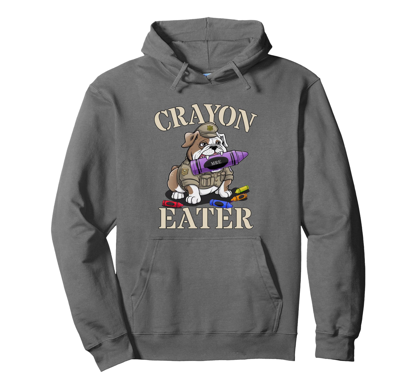 Funny Crayon Eater Military Brother Hoodie - Aesthetic Graphic Men Women - T-Shirt, Sweatshirt, Hoodie
