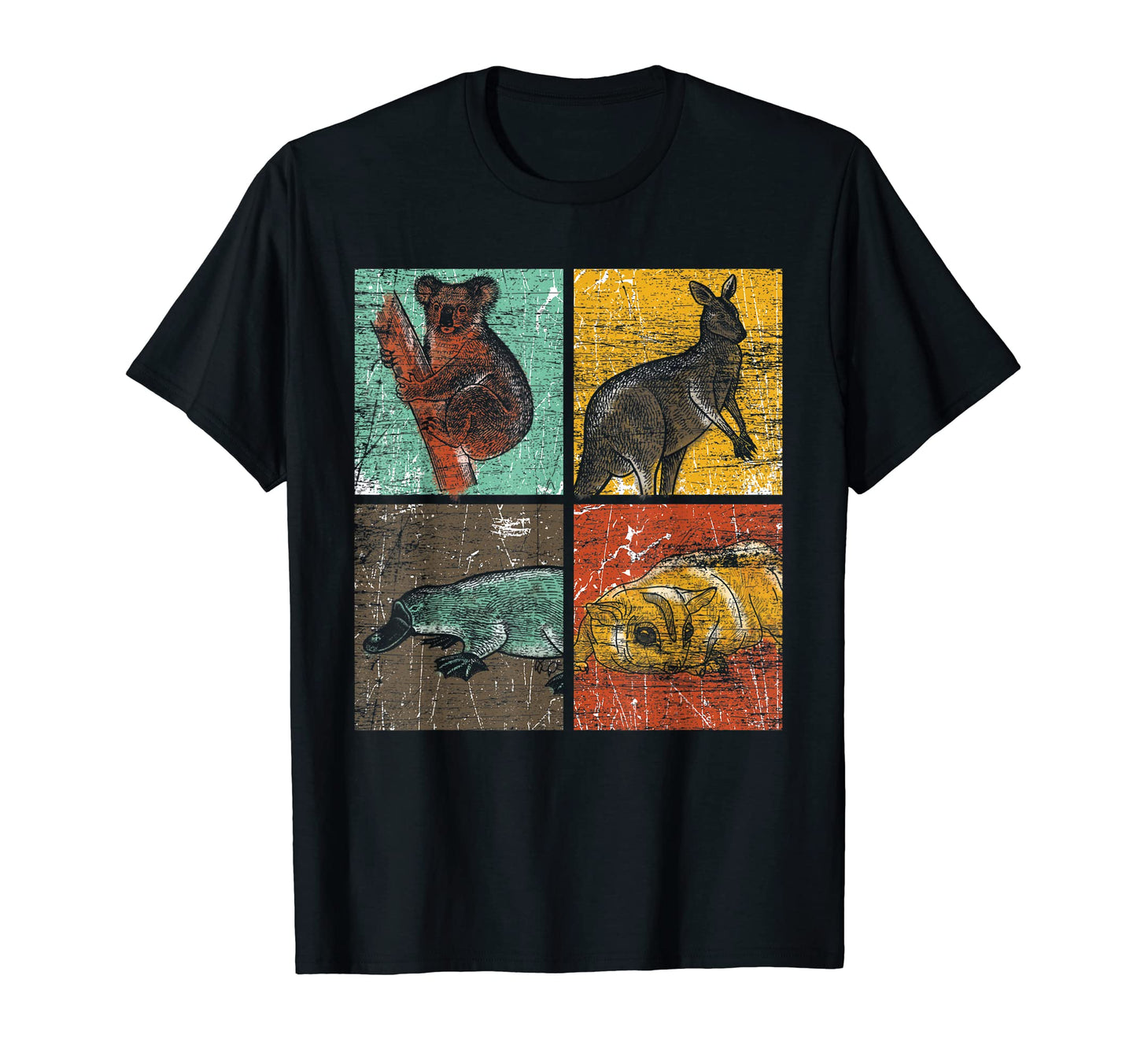 Pop Art Platypus Koala Kangaroo Sugar T-Shirt - Unique Graphic Unisex - T-Shirt, Sweatshirt, Hoodie