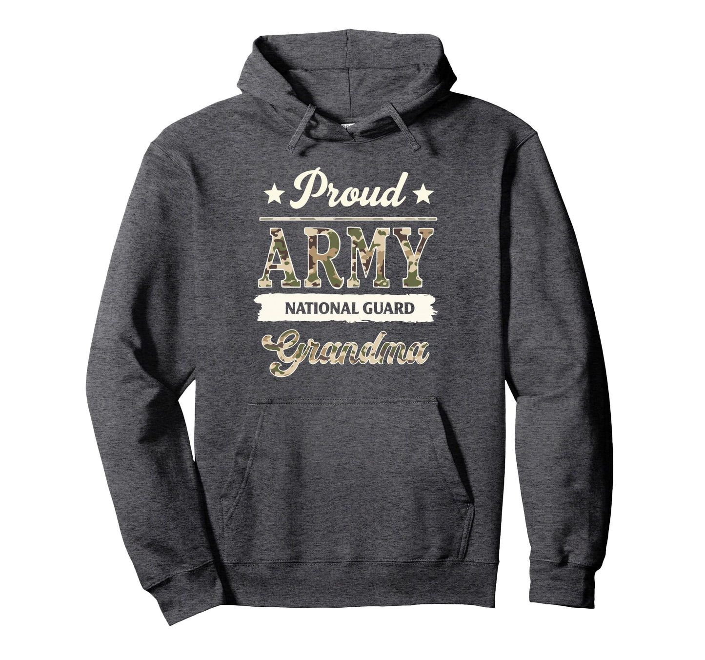 Proud Army National Guard Grandma Hoodie - Fun Novelty Design Men Women - T-Shirt, Sweatshirt, Hoodie