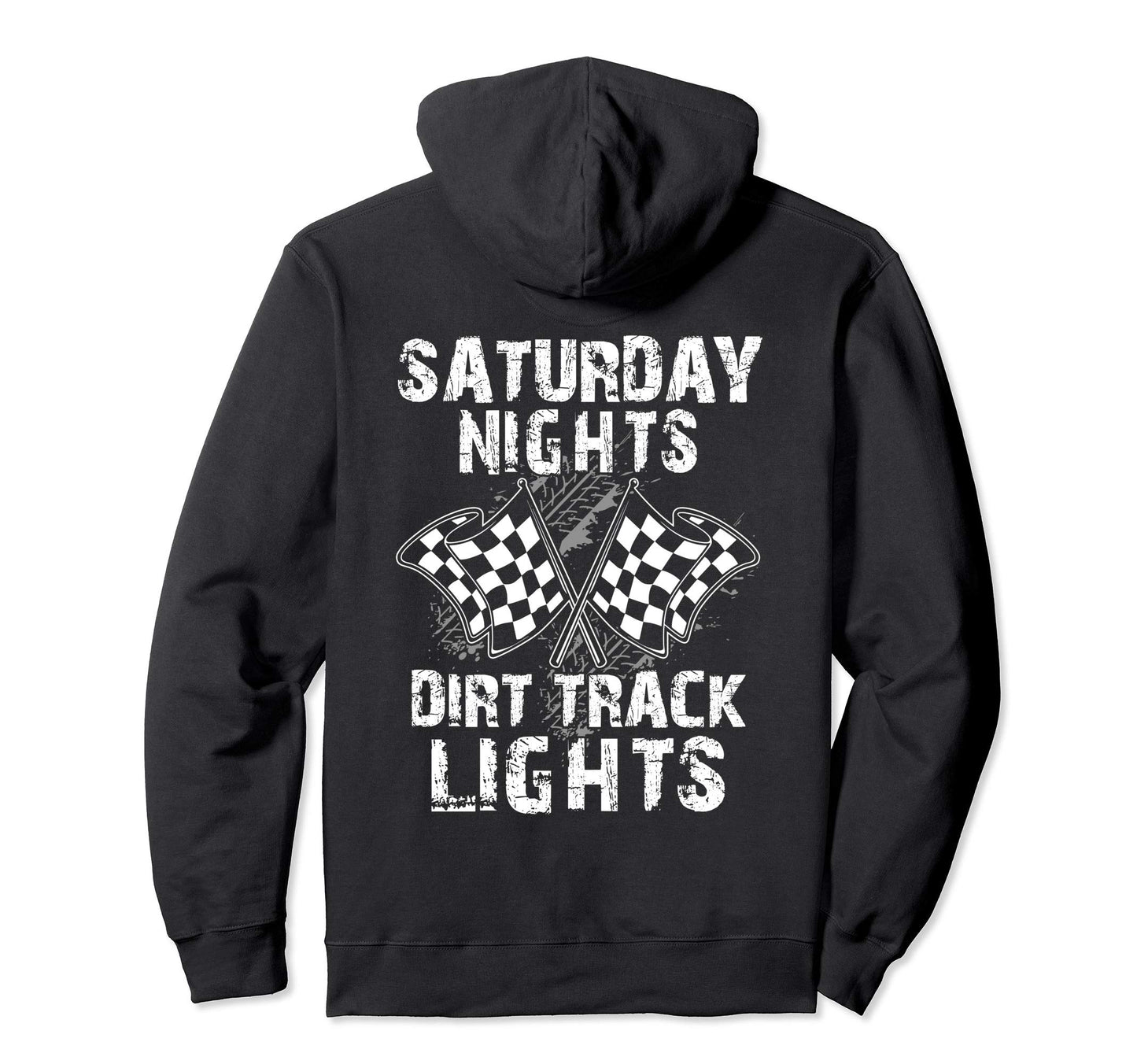 Saturday Nights Dirt Track Lights Hoodie - Aesthetic Graphic Men Women - T-Shirt, Sweatshirt, Hoodie